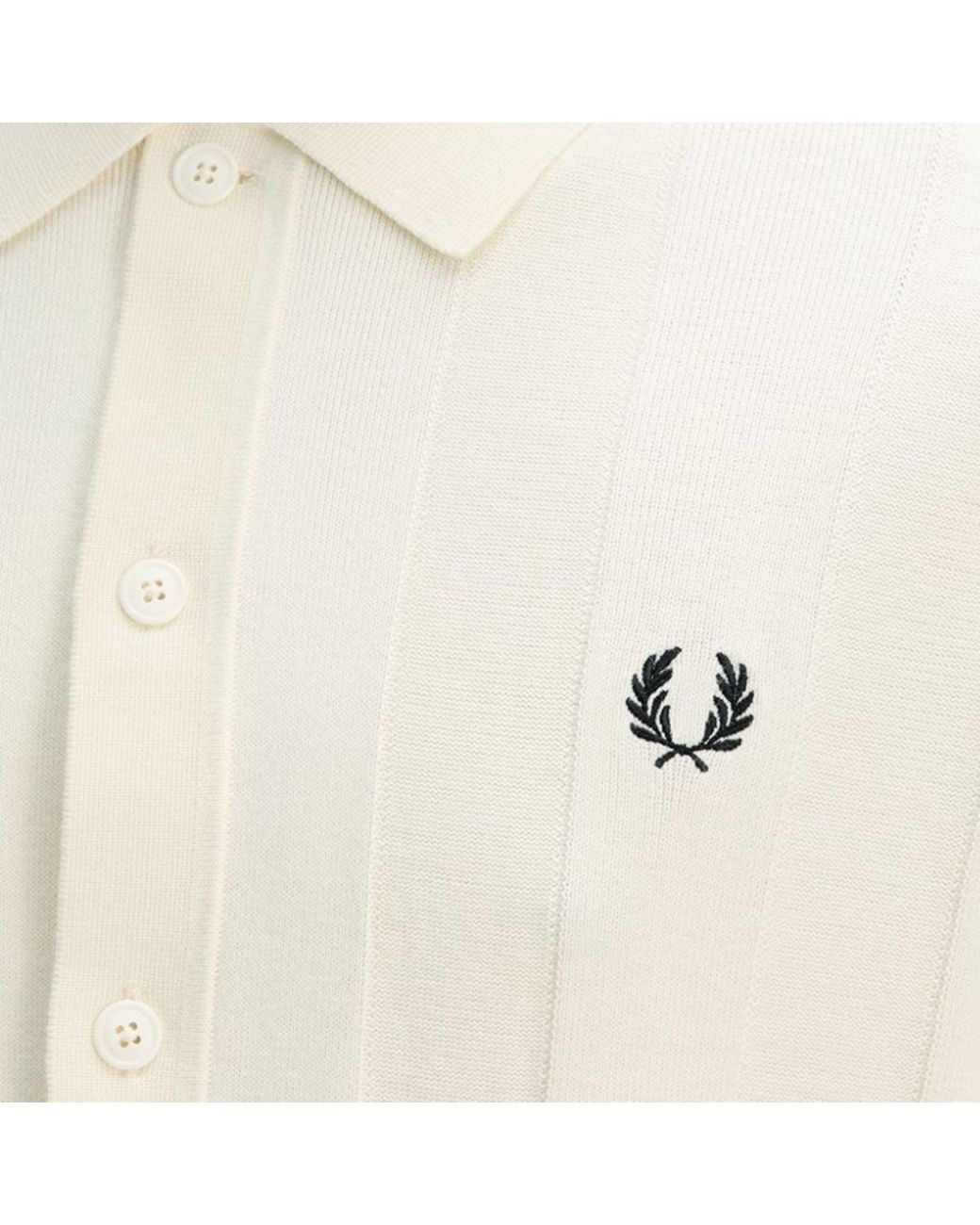 Fred Perry Natural Tonal Vertical Stripe Shirt for men