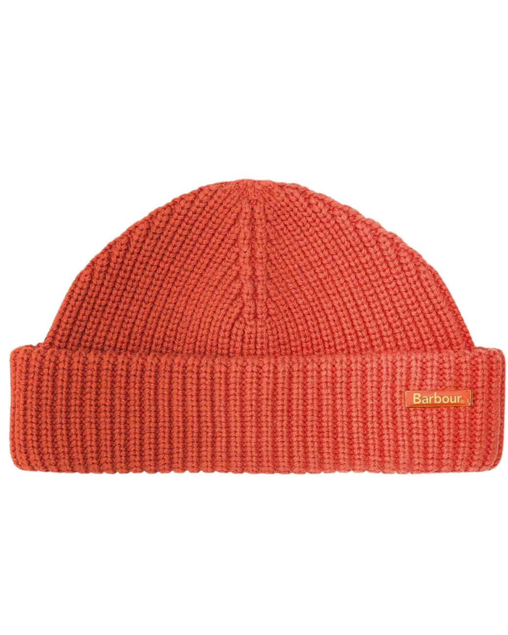 Barbour Red Mosely Fisherman Beanie for men