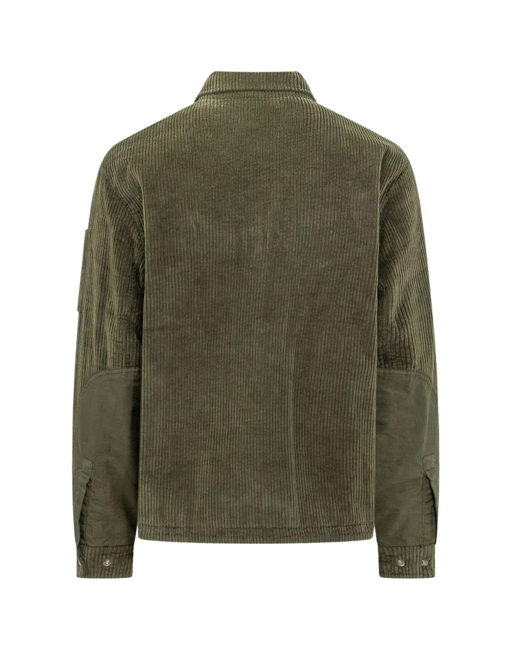 C P Company Green C.P Company Lens-Detail Corduroy Shirt for men