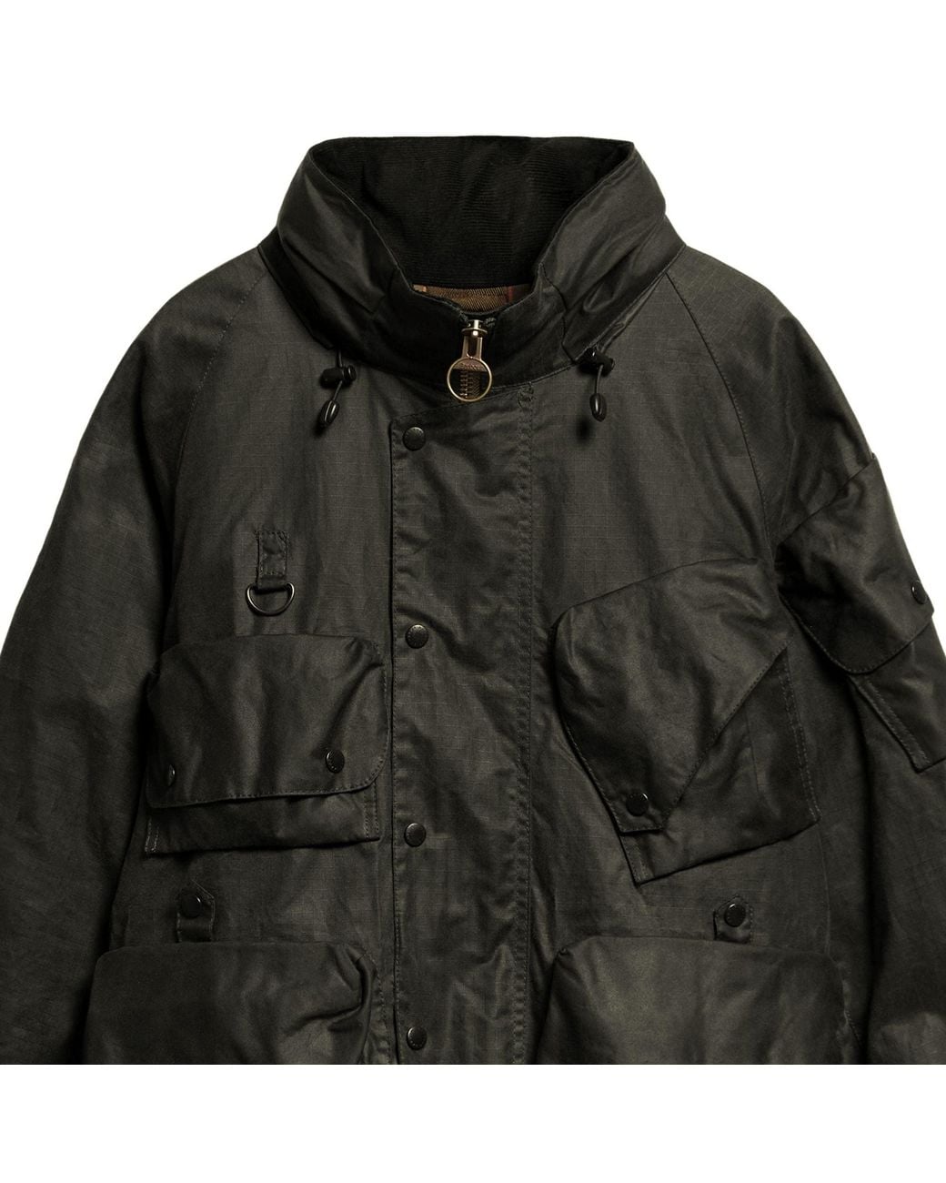 Barbour X Norbit Black Ripstop Wax Jacket for men