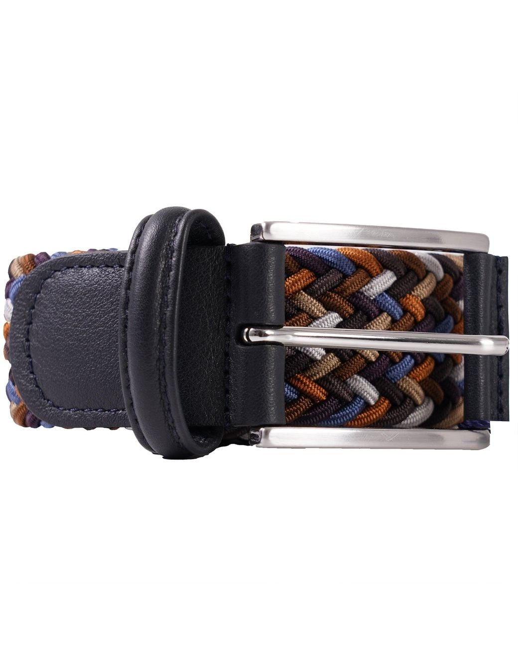 Andersons Black Woven Belt for men