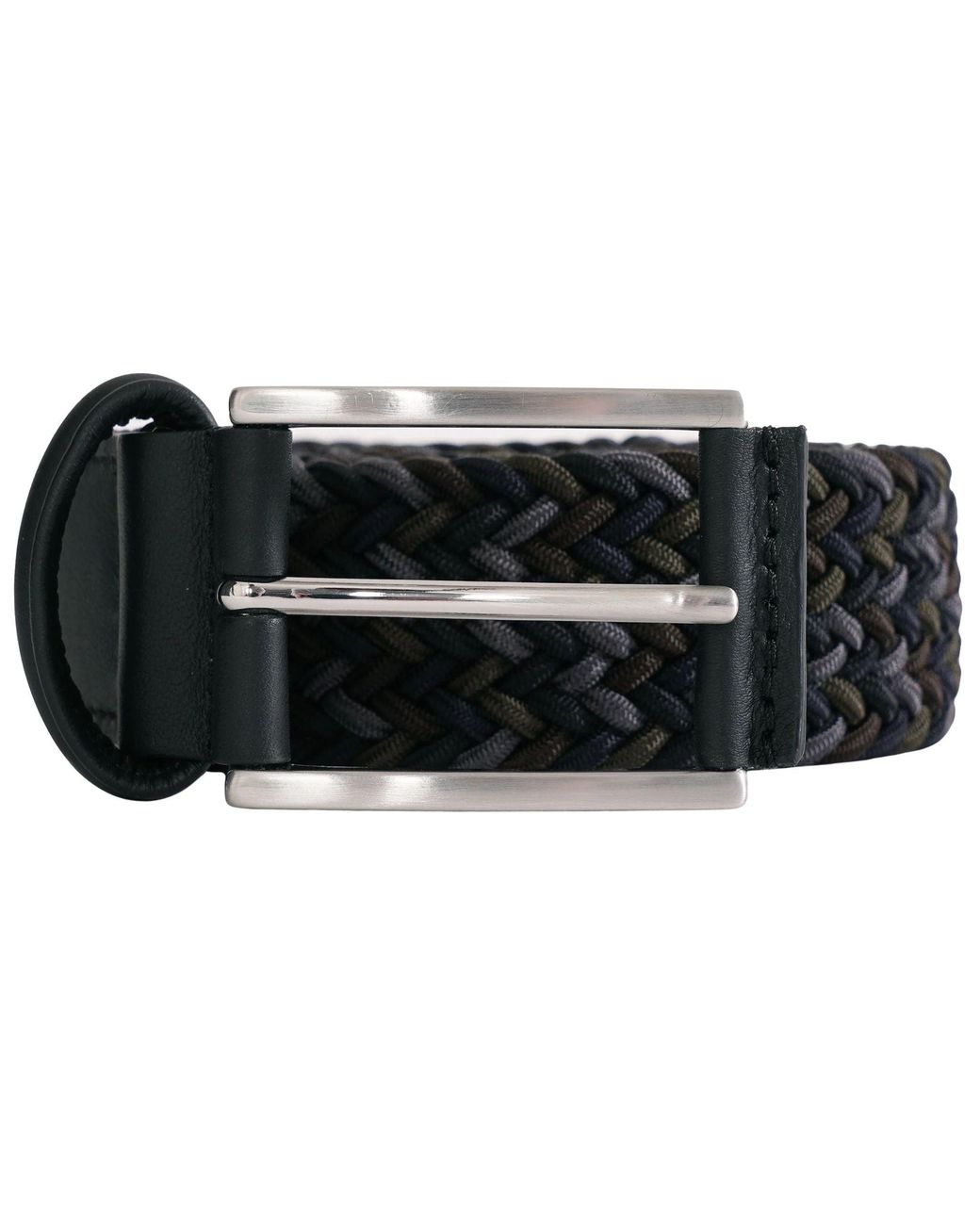 Andersons Black Woven Belt for men