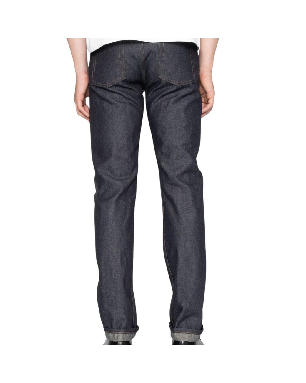 Naked & Famous Gray Weird Guy Hemp Blend Selvedge for men