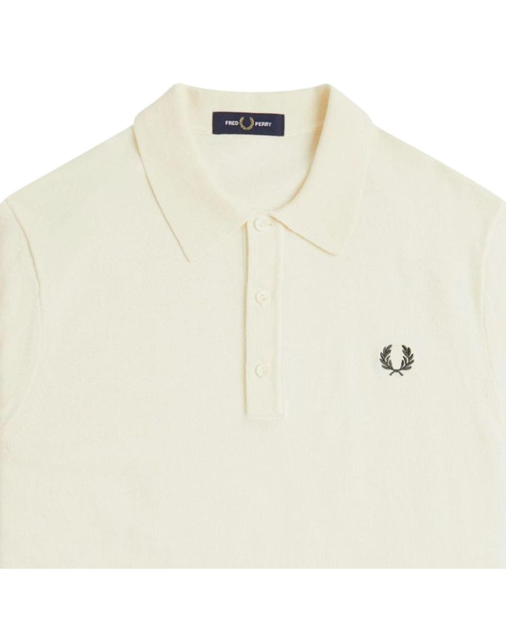 Fred Perry Natural Knitted Shirt for men