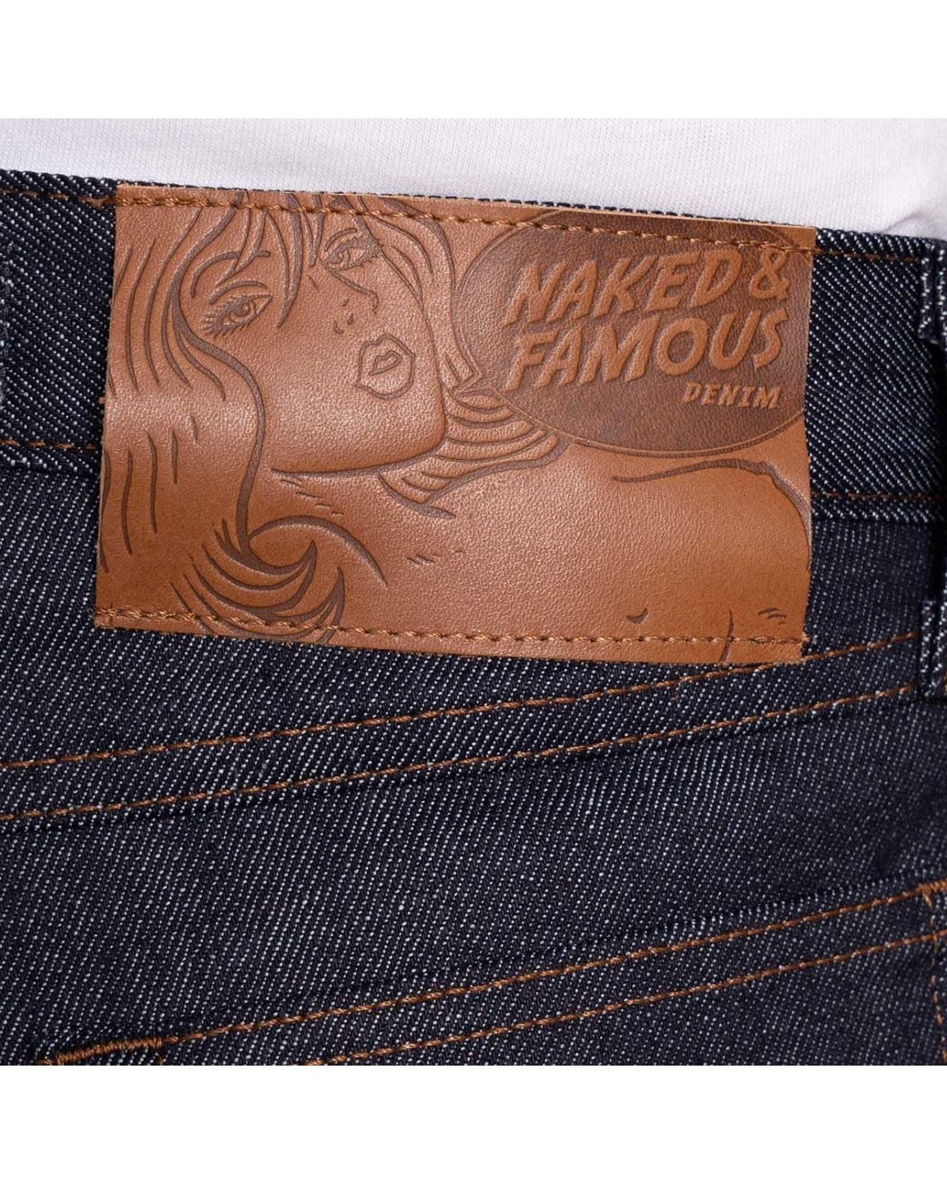 Naked & Famous Black True Guy Stretch Selvedge for men