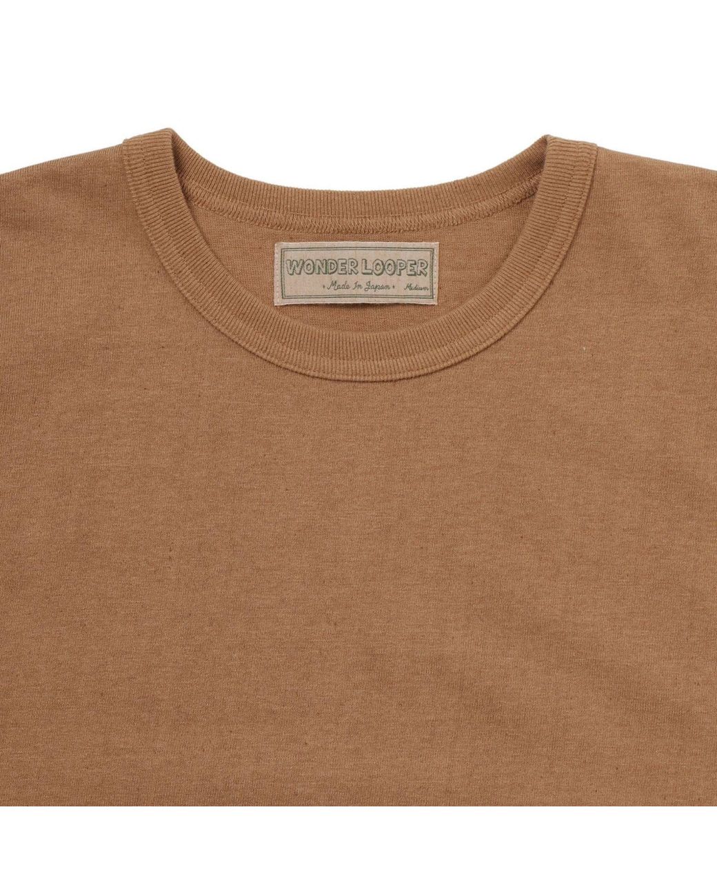 Wonder Looper Brown Foxfibre Tsuriami T-Shirt for men