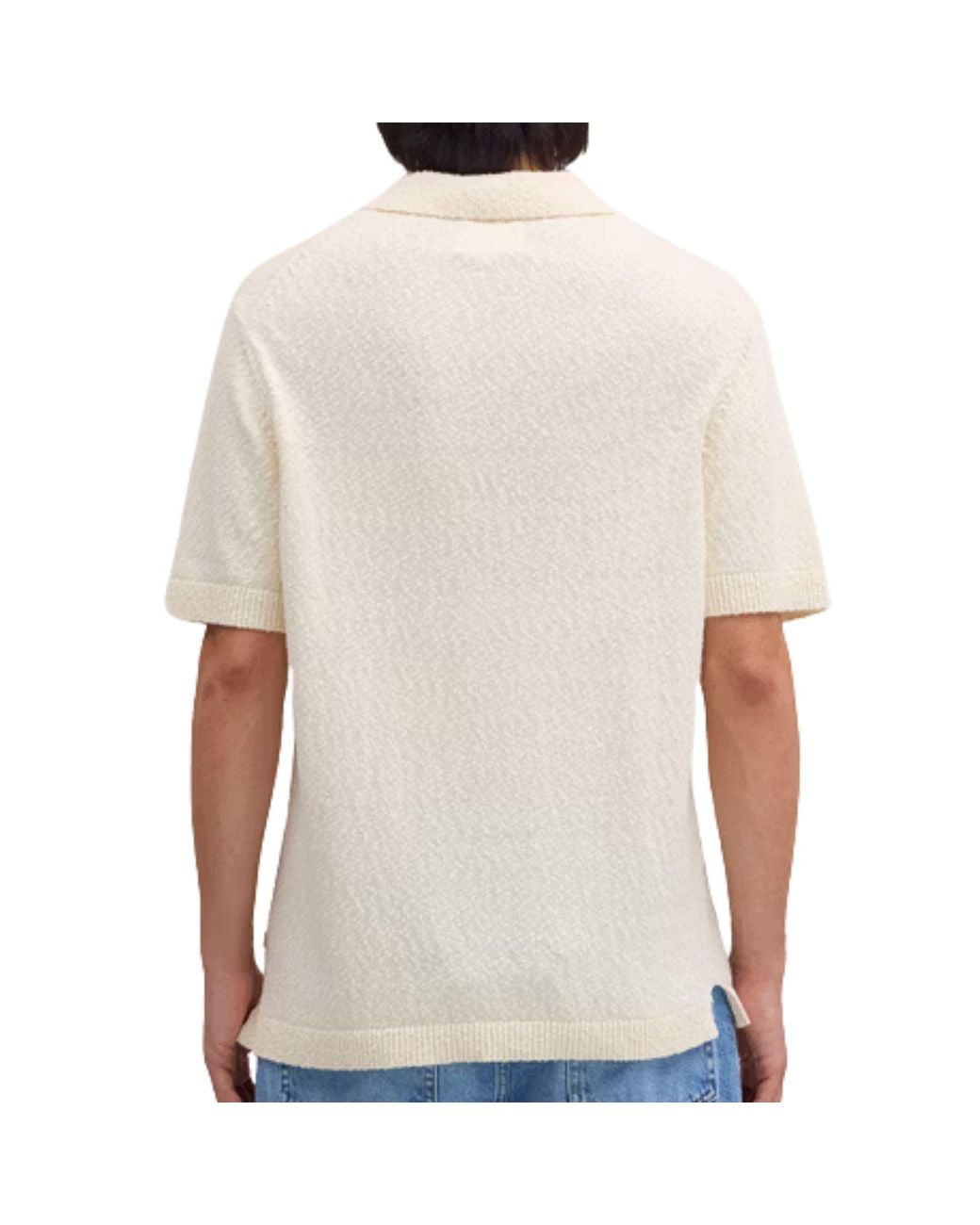 NN07 Natural Randy Boucle Yarn Polo for men