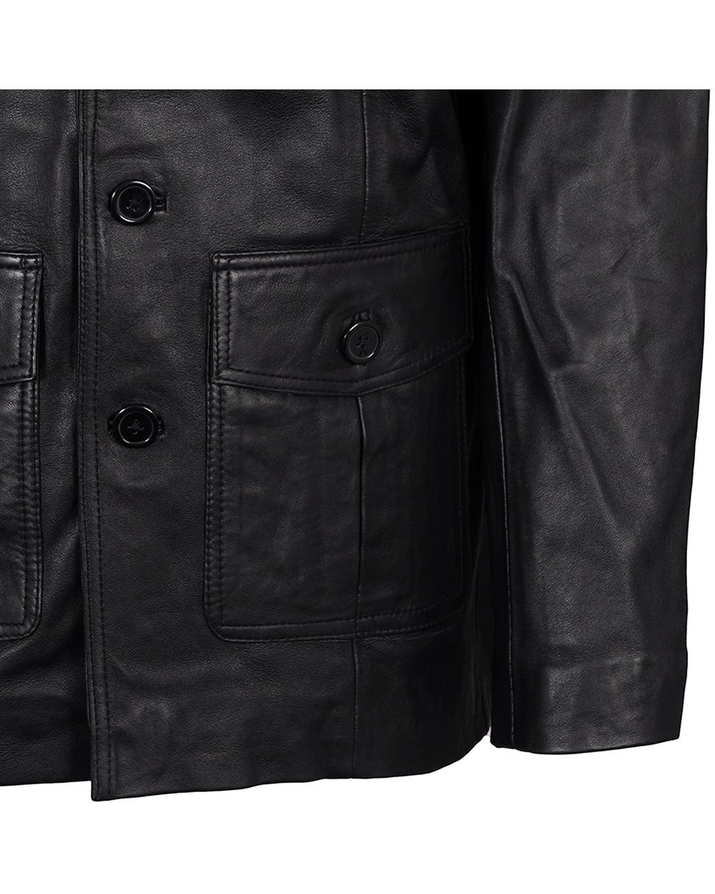 real hoxton Black Safari Jacket for men