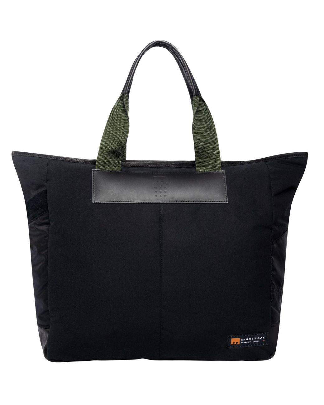 MINNESSAK Black Large Tote for men