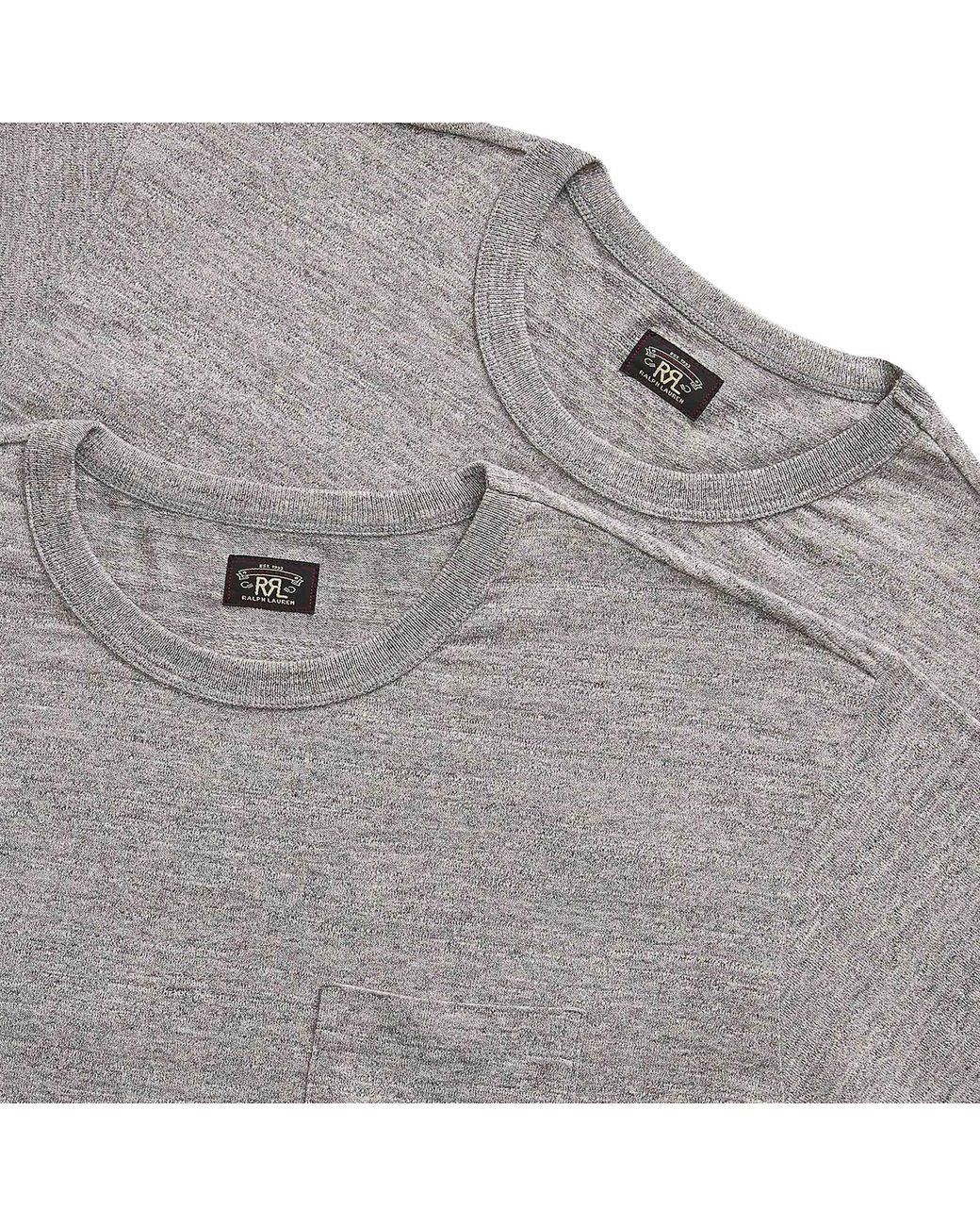 RRL Gray 2 Pack T-Shirts for men