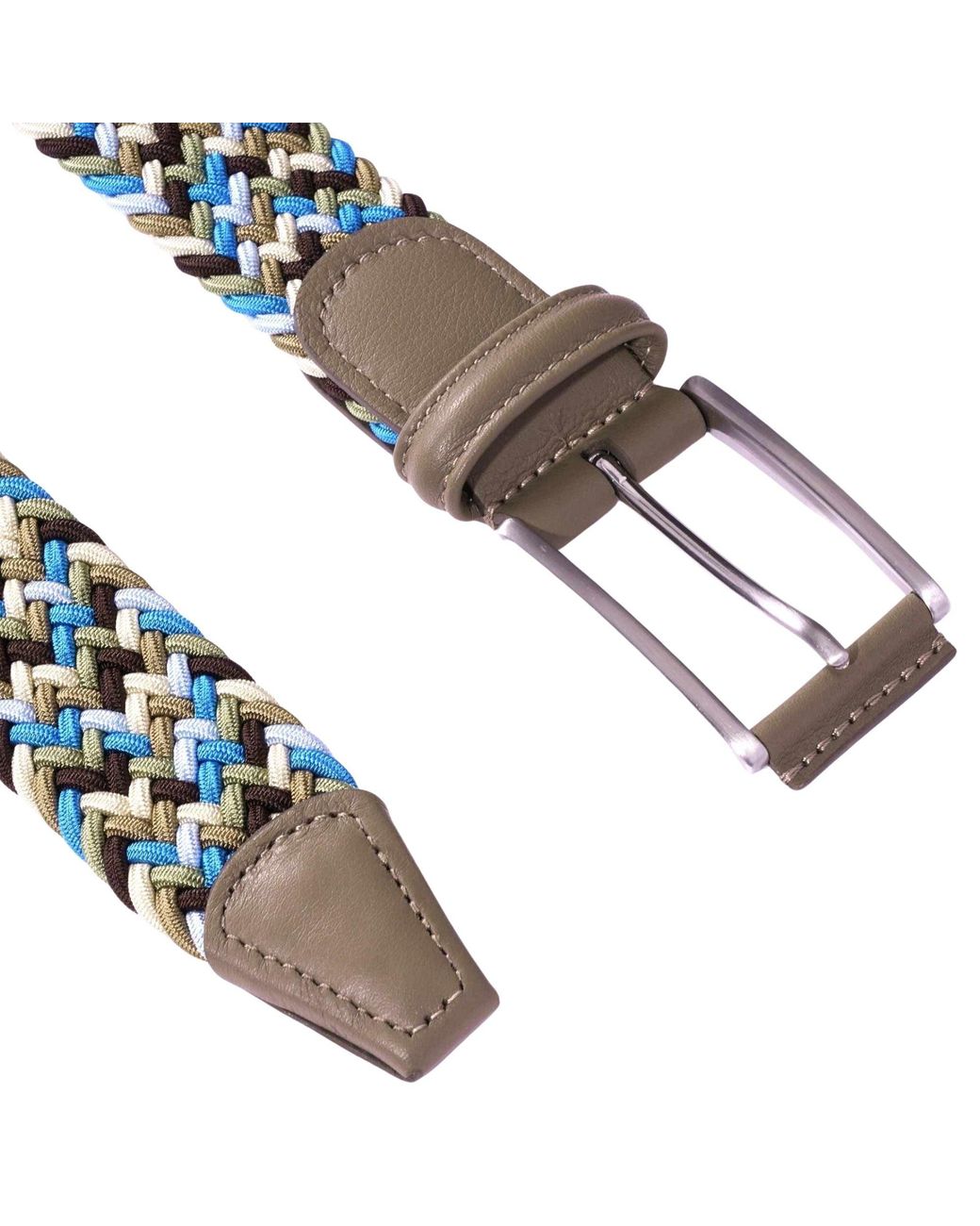 Andersons Blue Woven Belt for men