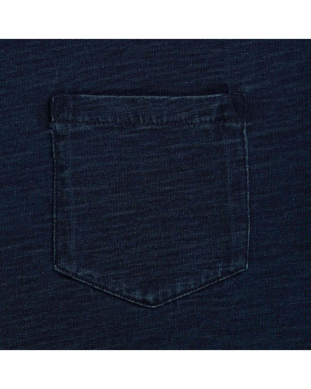 RRL Blue Jersey Pocket T-Shirt for men
