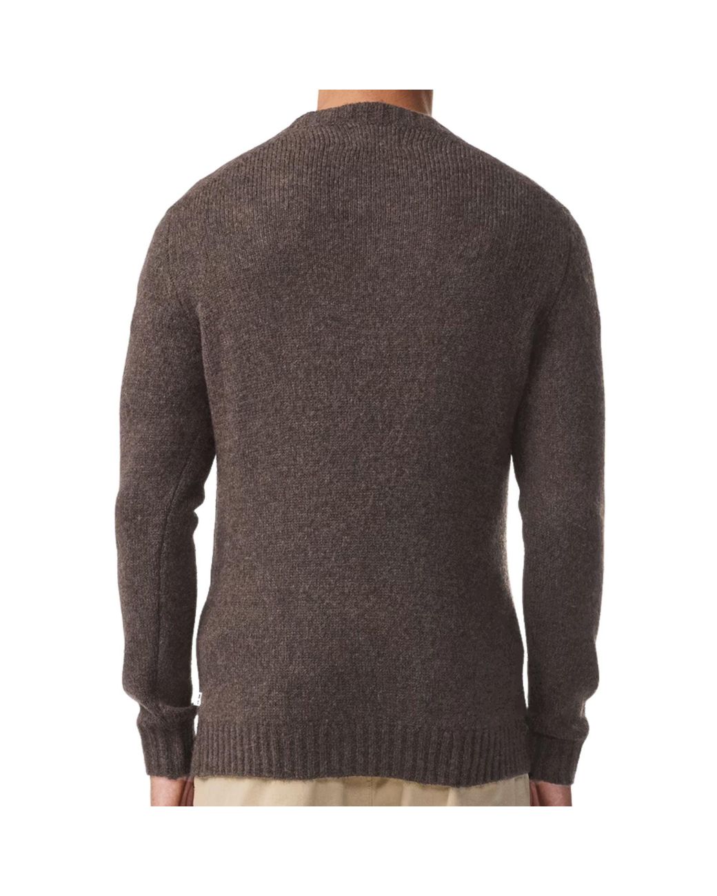 NN07 Brown Lee Merino Wool Sweater for men