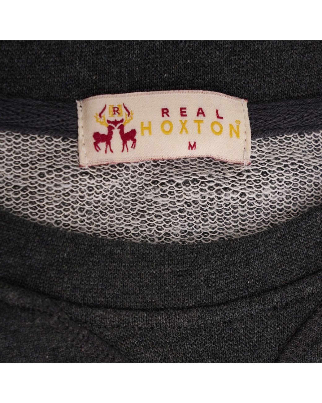 real hoxton Gray Loopback Cotton Sweatshirt for men