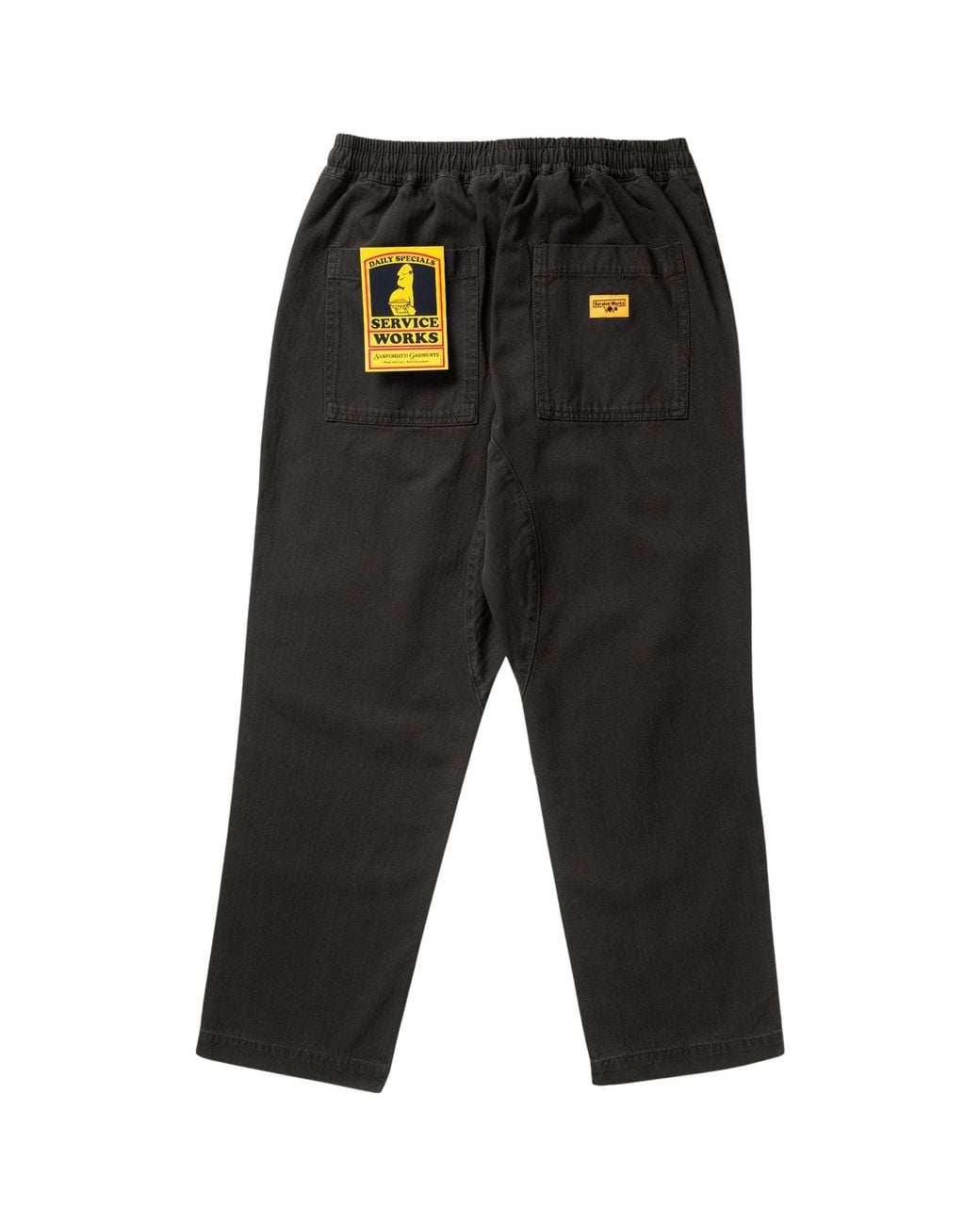 Service Works Gray Pigment Herringbone Chef Pants for men