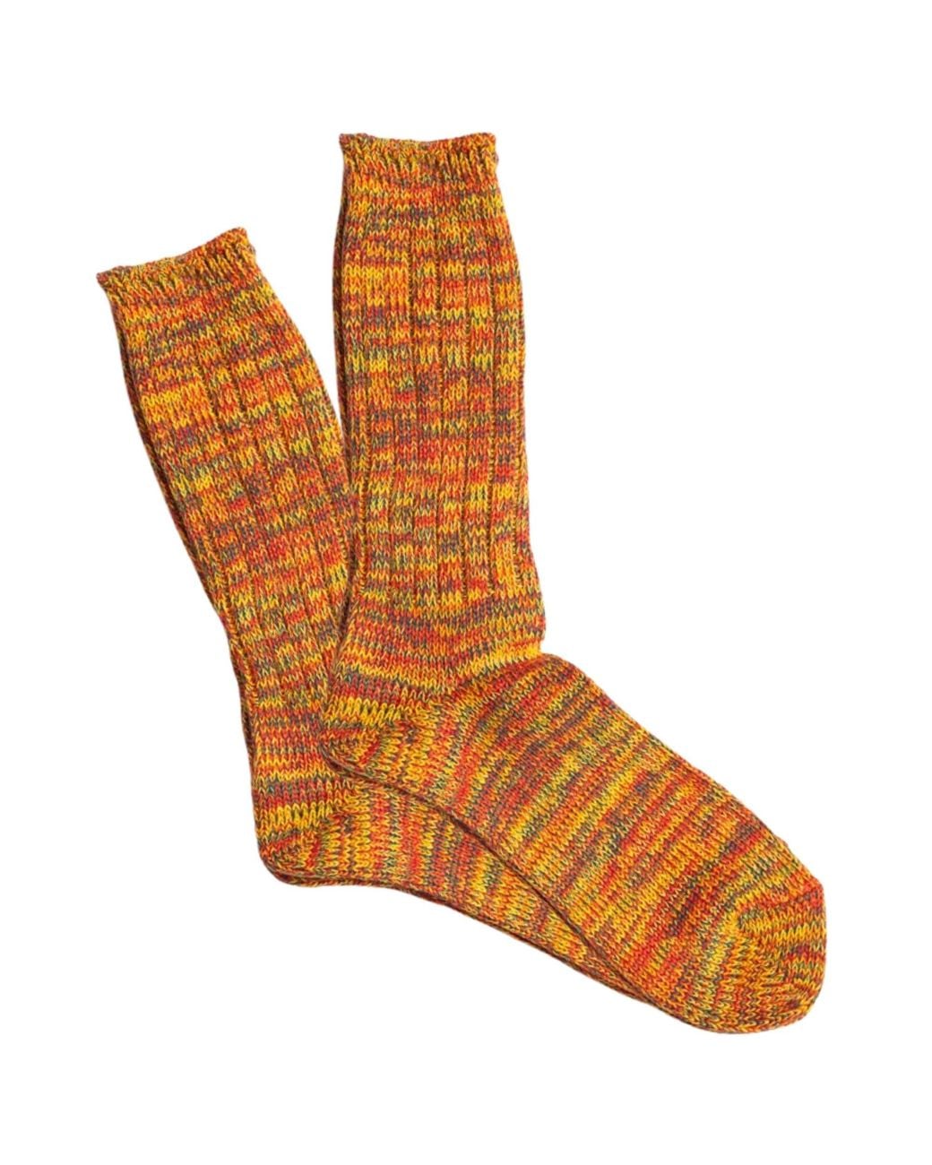 Anonymous Ism Brown 5 Color Mix Crew Sock for men