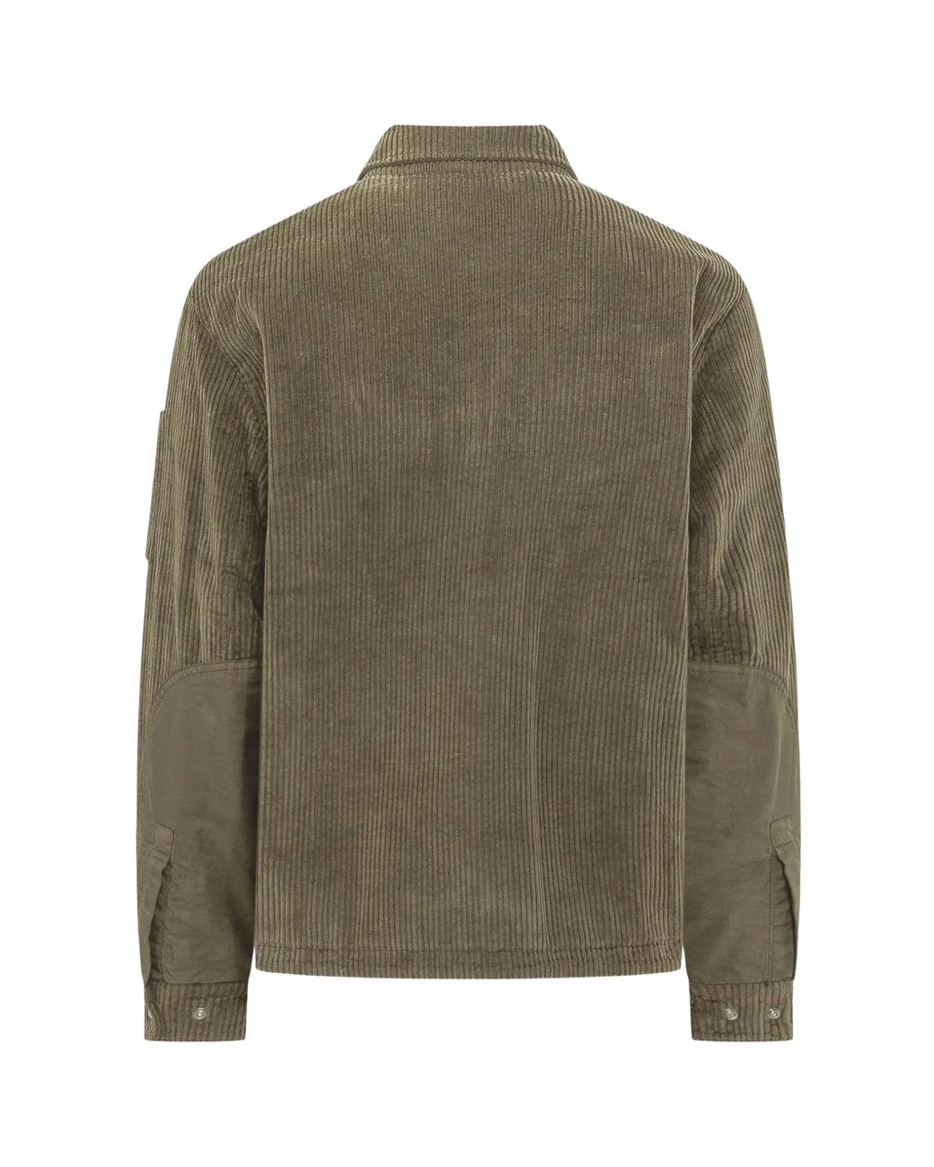 C P Company Green C.P Company Lens-Detail Corduroy Shirt for men