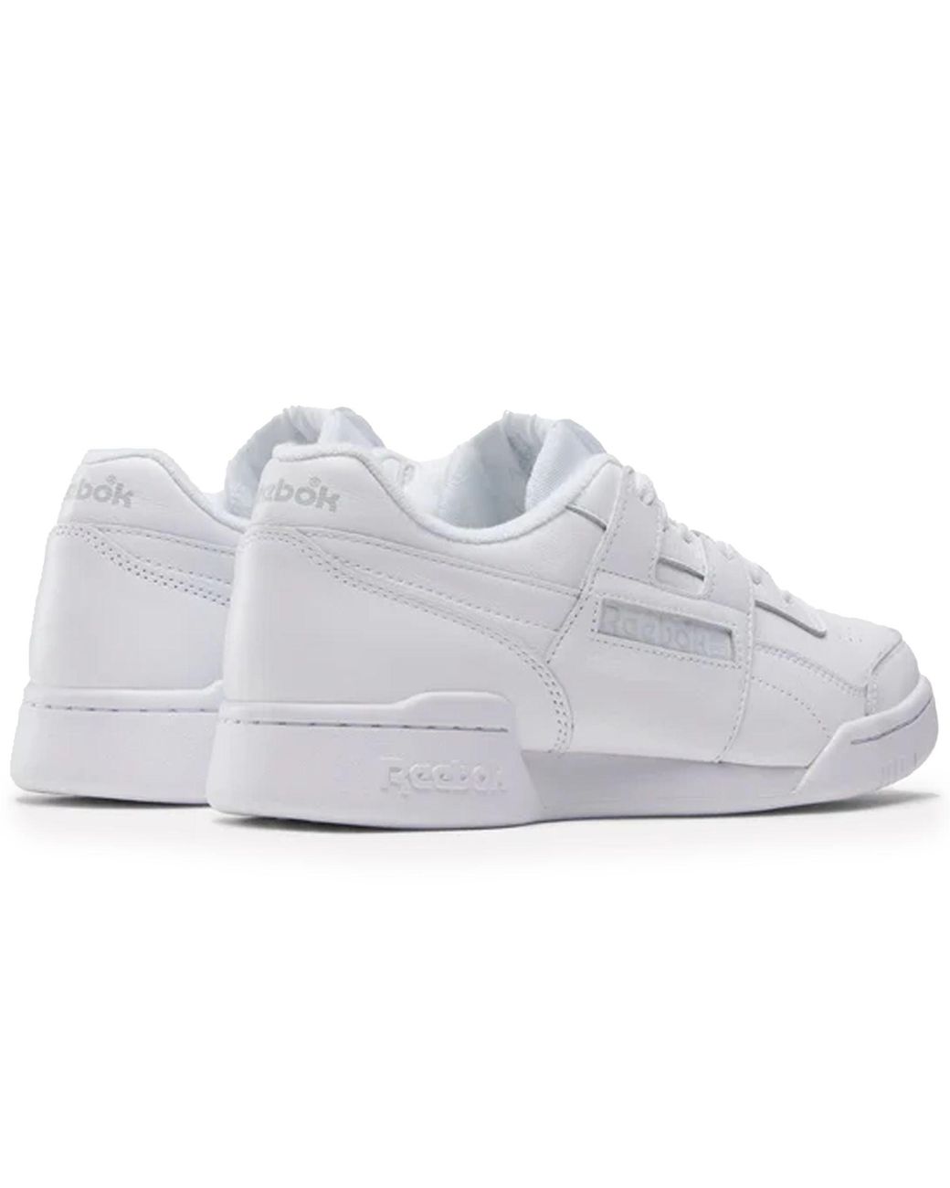 Reebok White Workout Plus Shoes for men