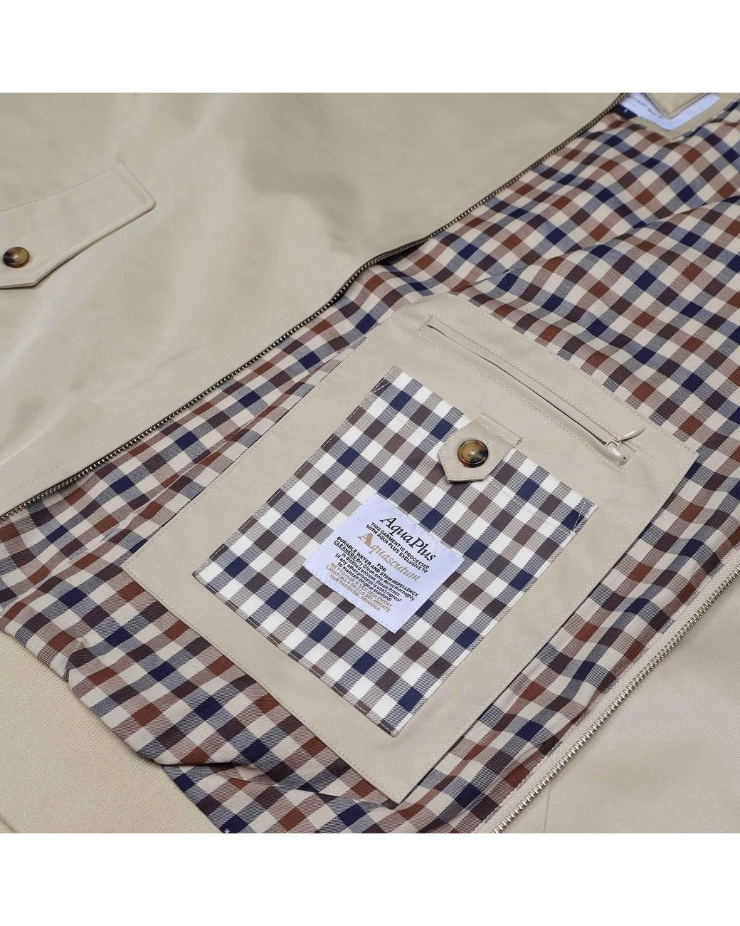 Aquascutum Natural Archival Harrington Jacket for men