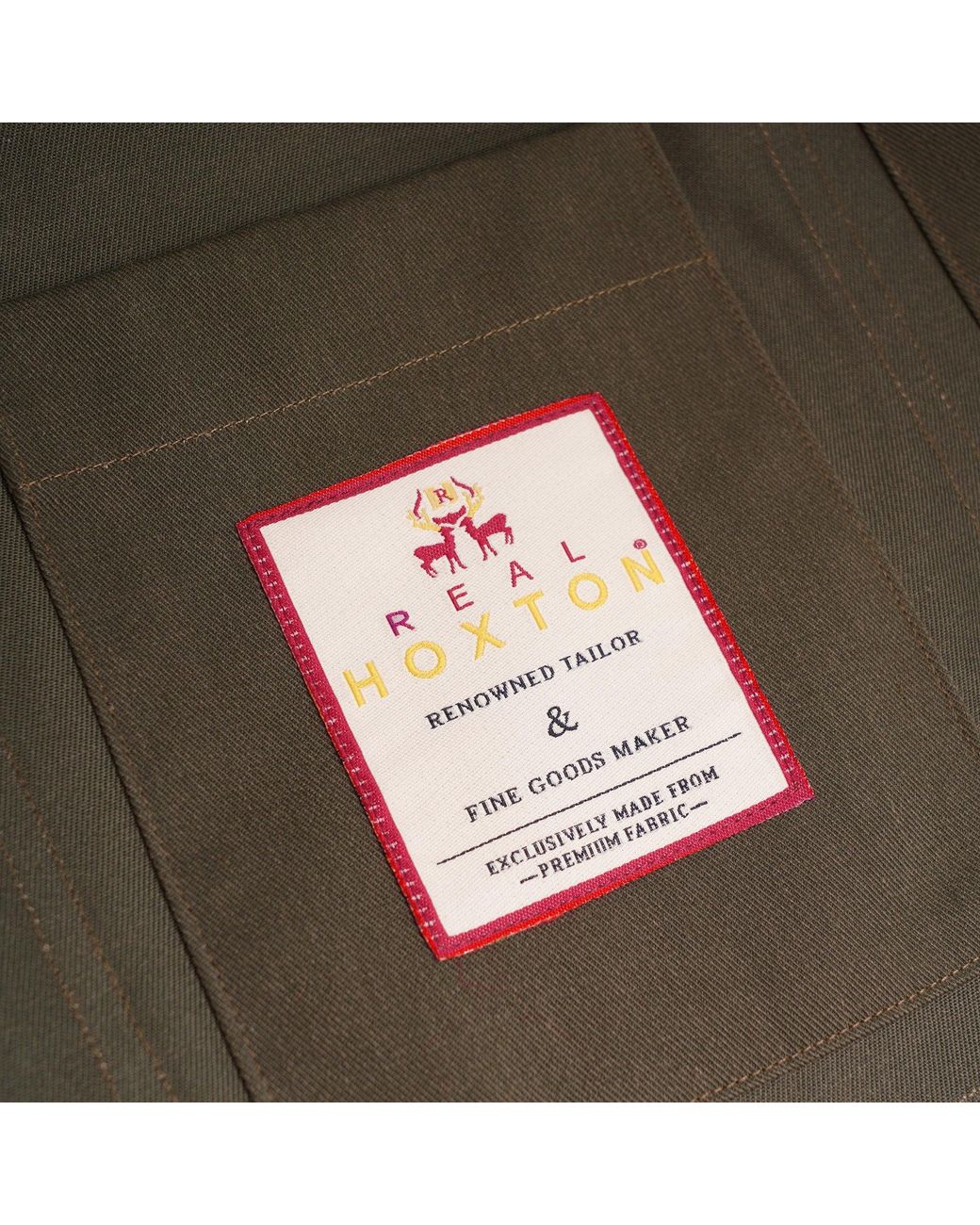 real hoxton Green Chore Jacket for men
