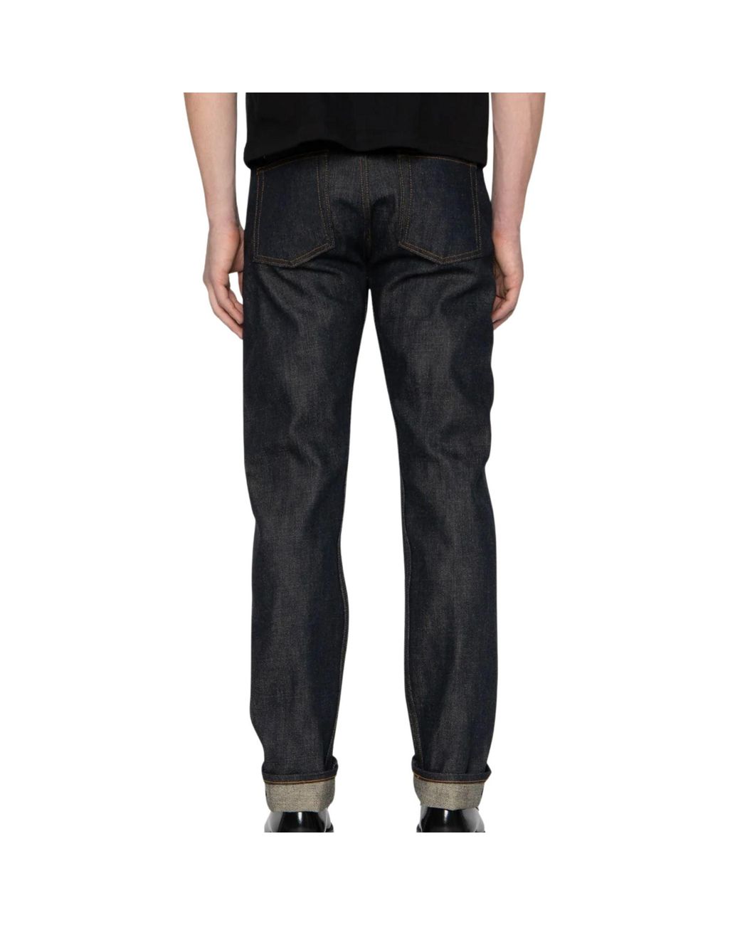 Naked & Famous Gray Weird Guy Harionago Selvedge for men