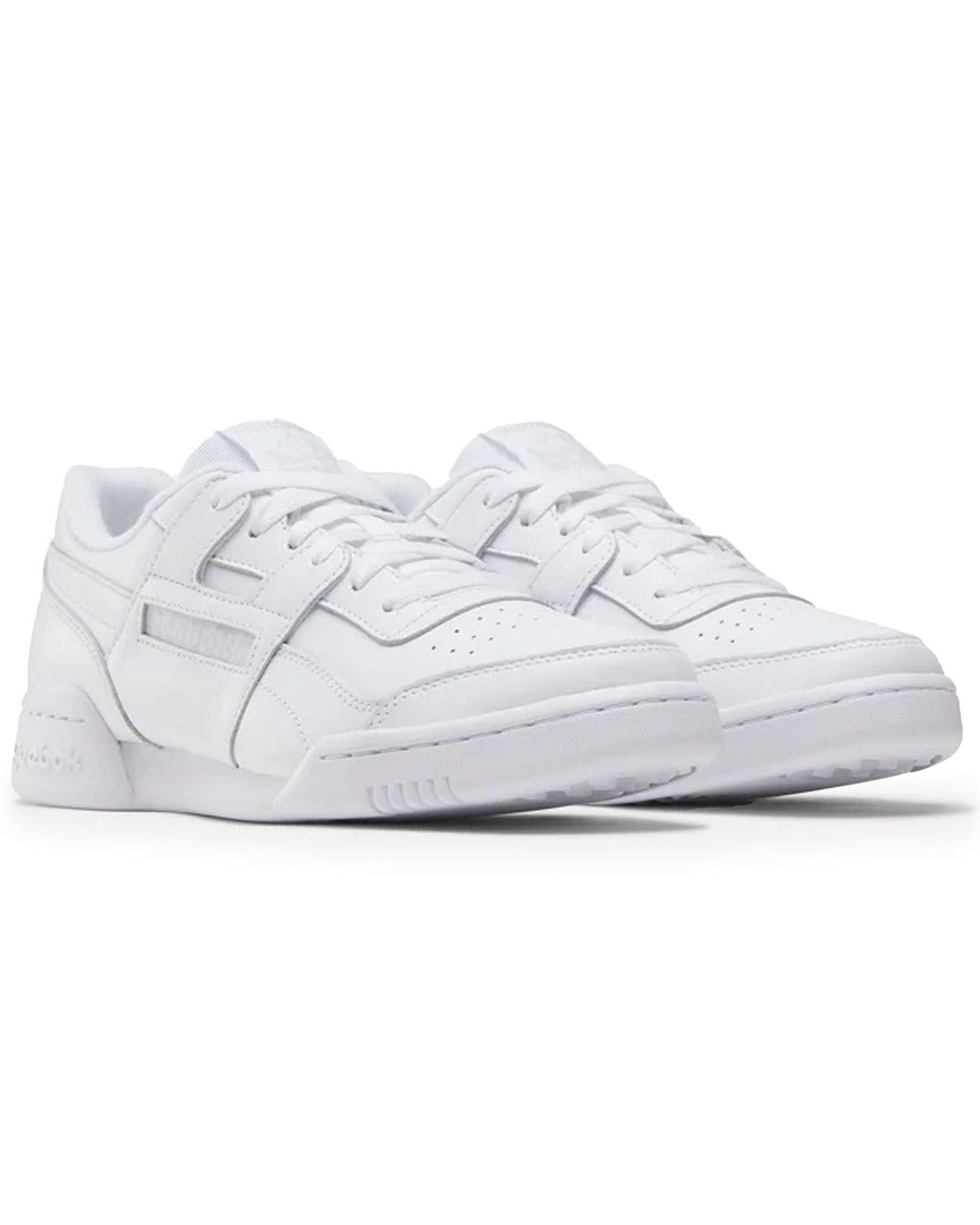 Reebok White Workout Plus Shoes for men
