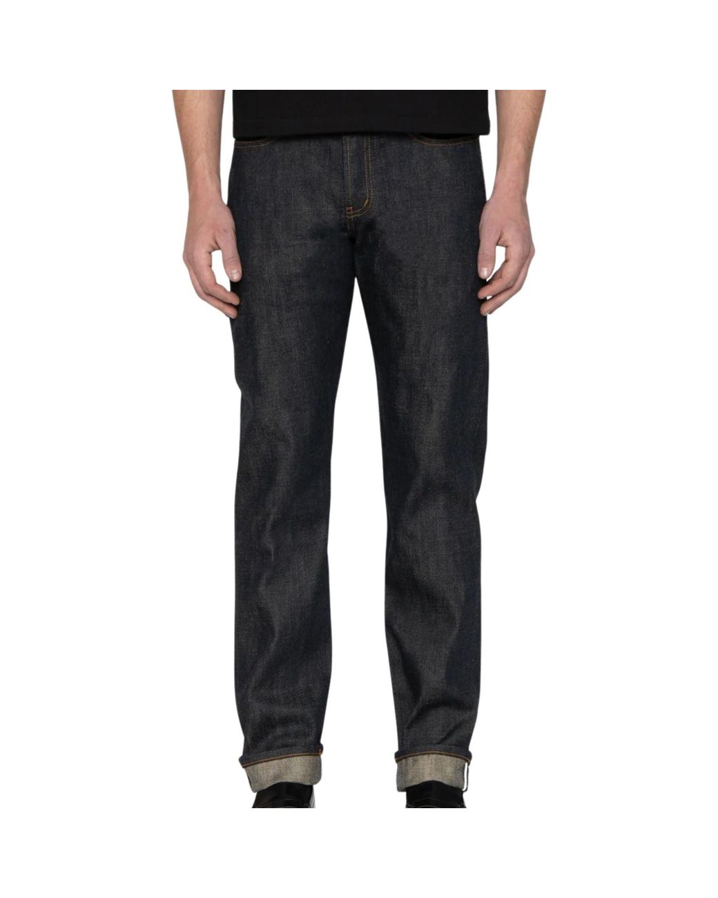 Naked & Famous Gray Weird Guy Harionago Selvedge for men