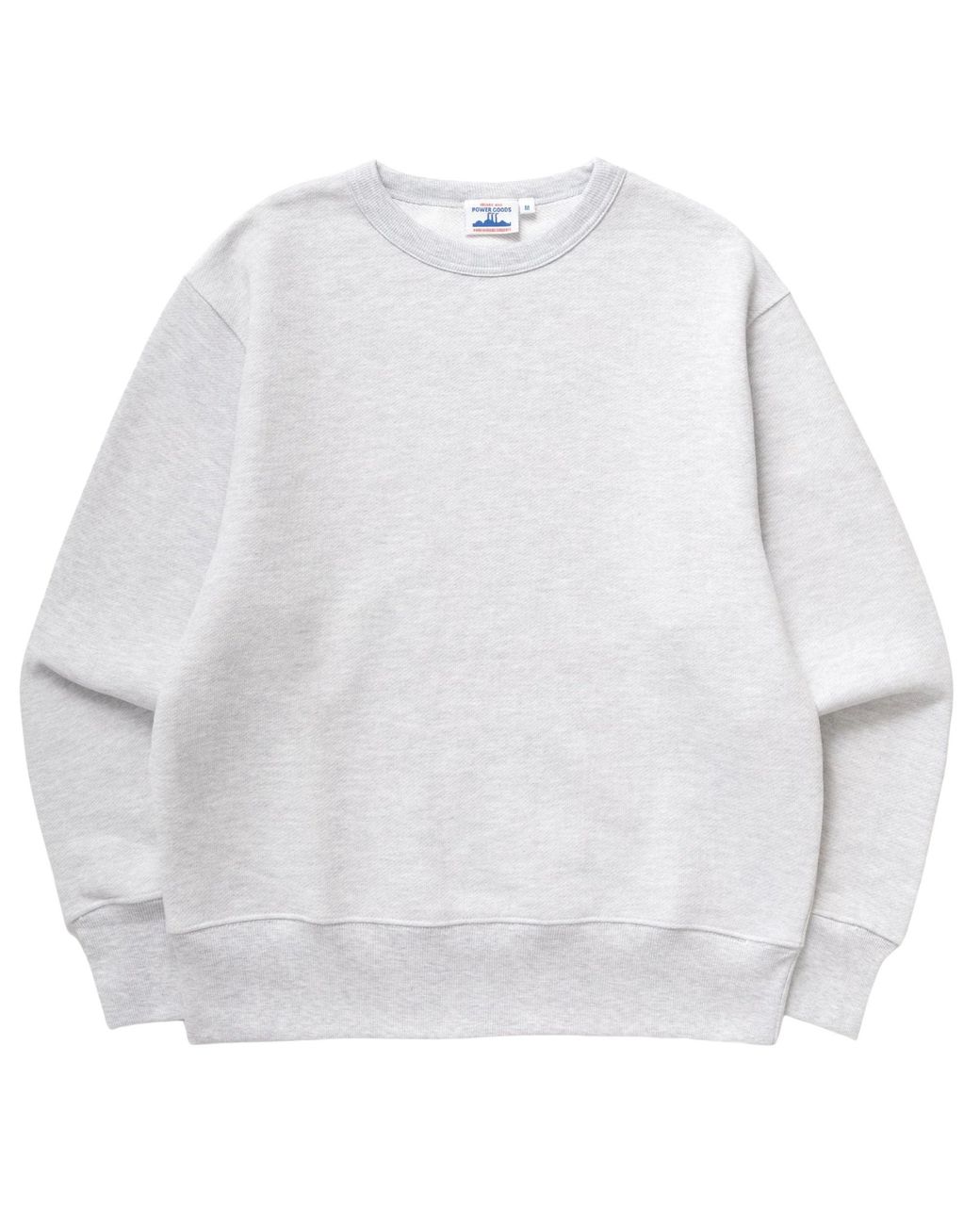Power Goods White Loopback Crewneck for men