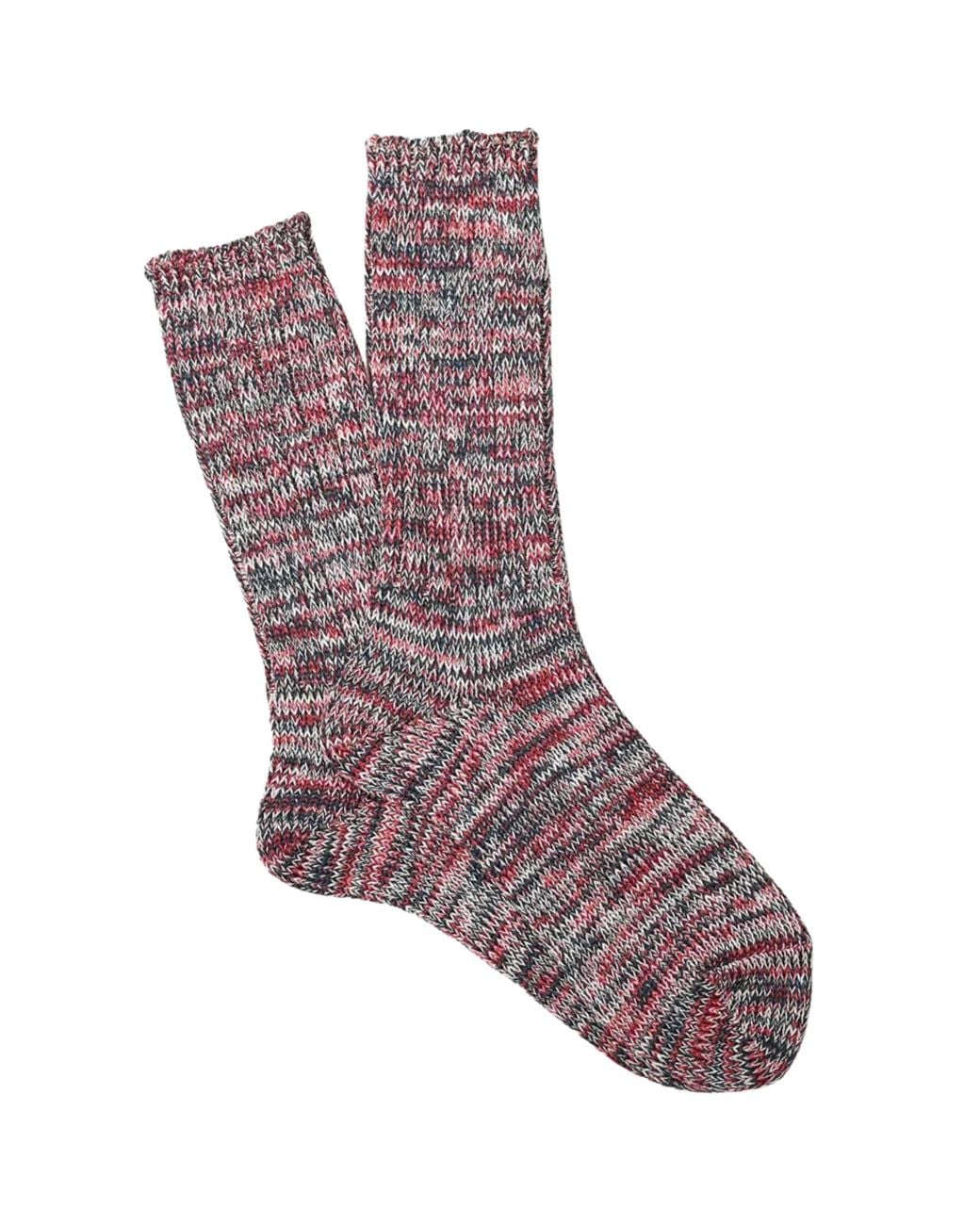 Anonymous Ism Gray 5 Colour Mix Crew Sock for men