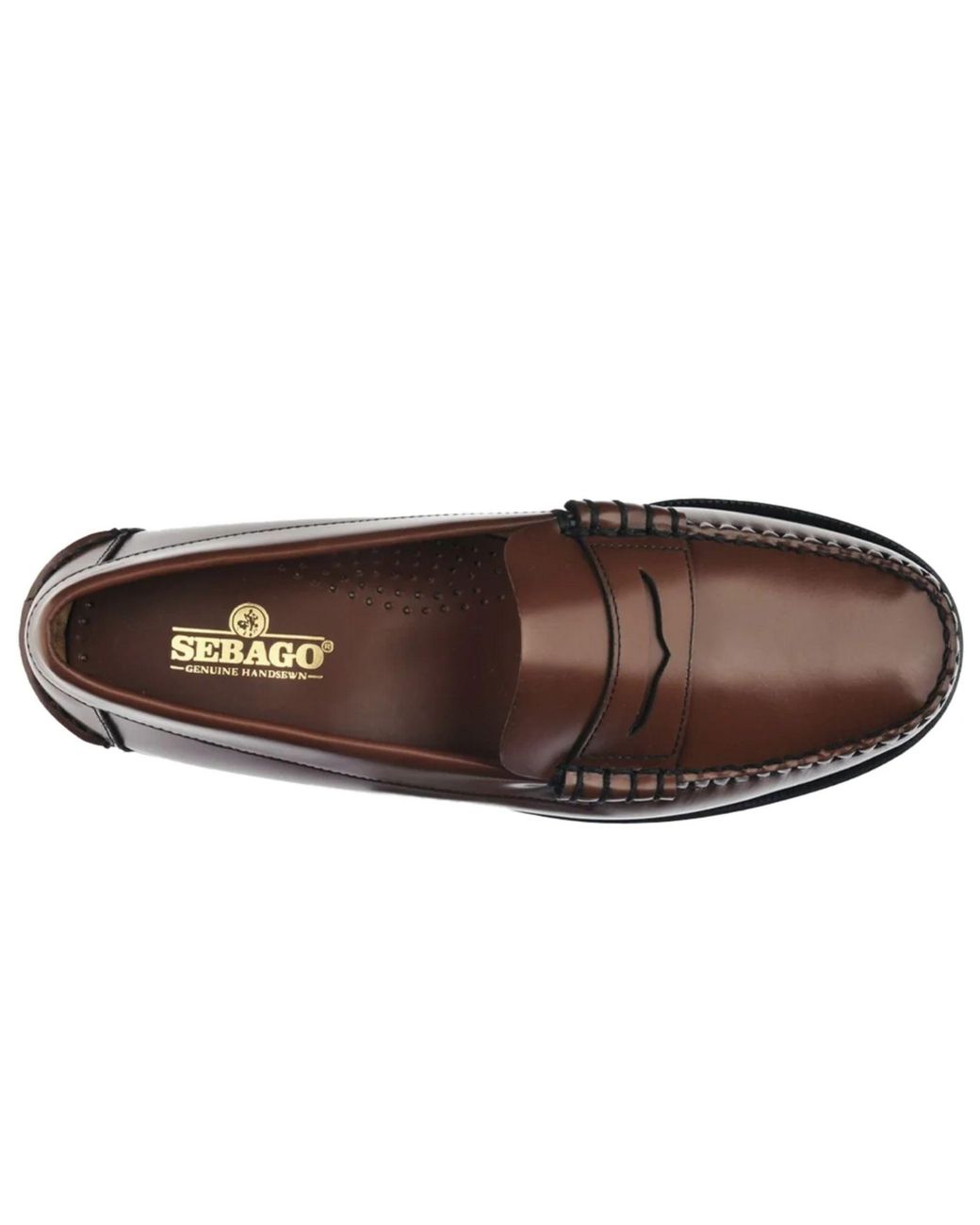 Sebago Brown Classic Dan Leather Loafer for men