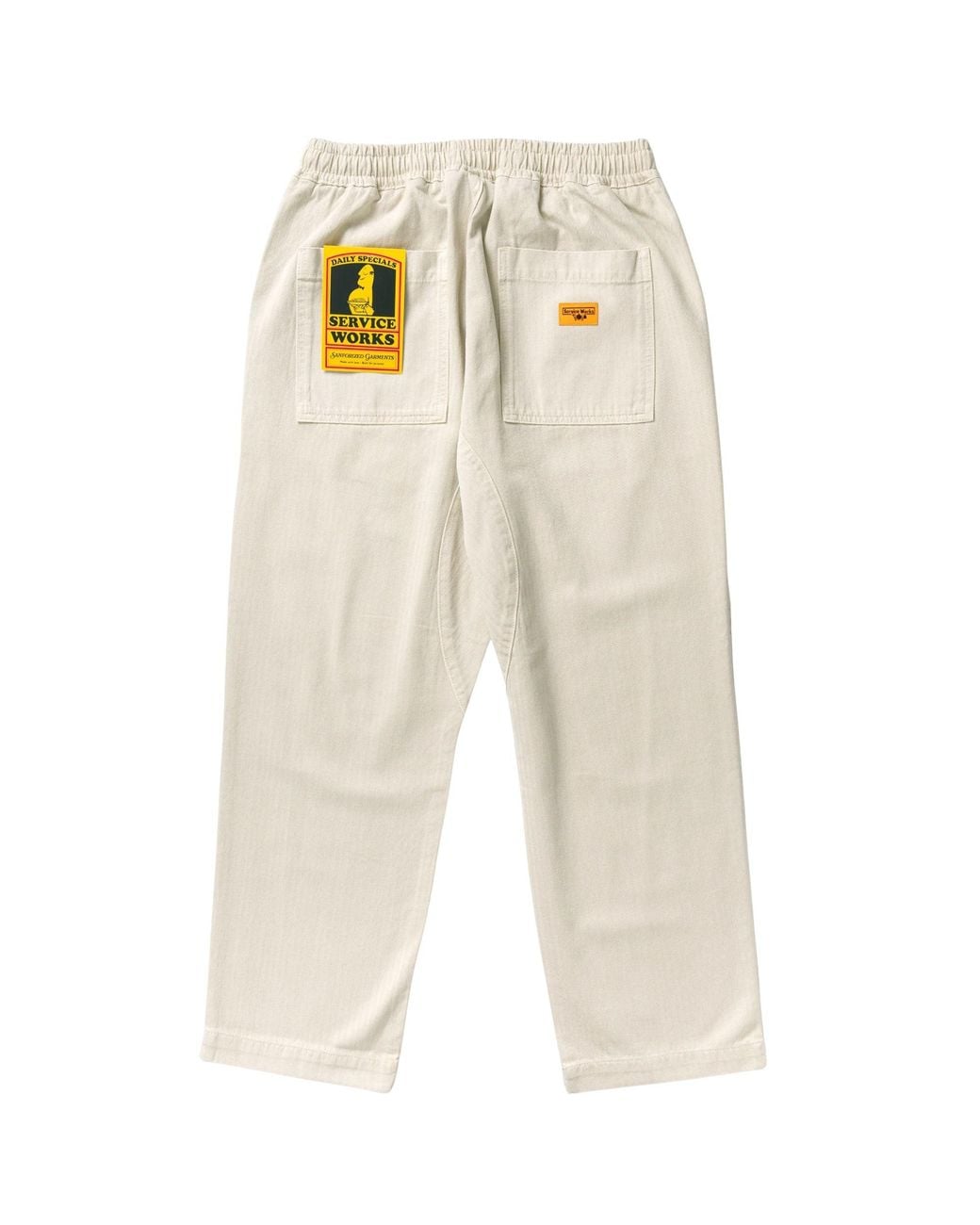 Service Works Natural Pigment Herringbone Chef Pants for men