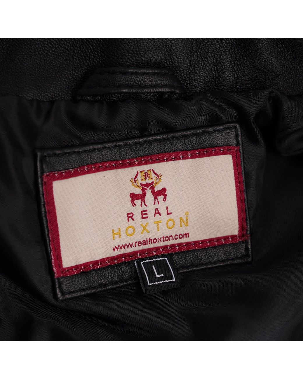 real hoxton Black Safari Jacket for men