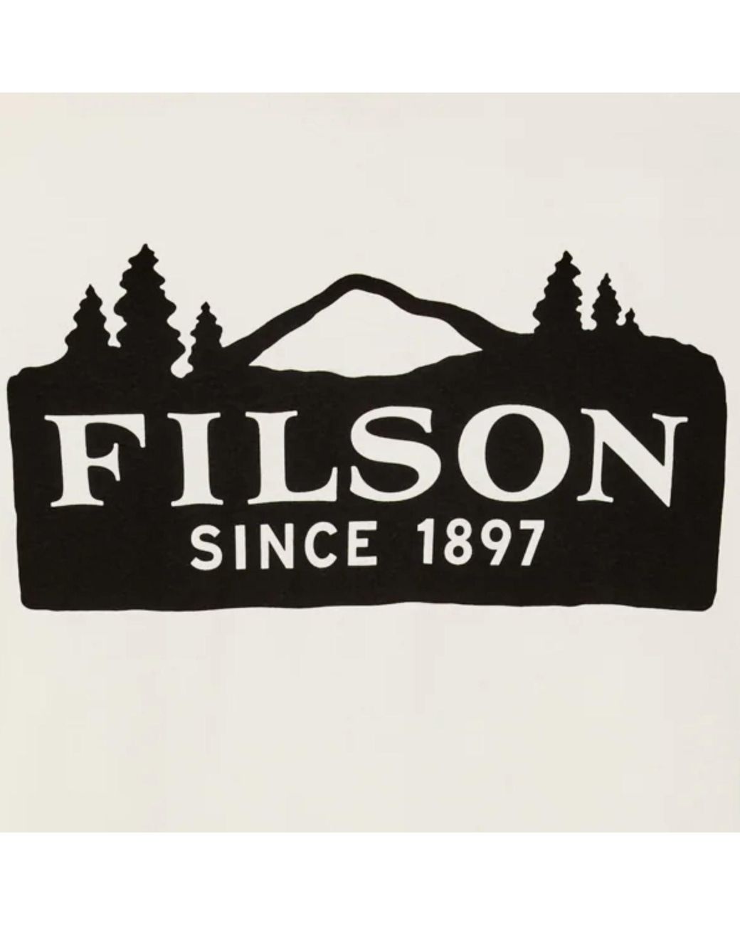 Filson White Scenic Graphic T-Shirt for men