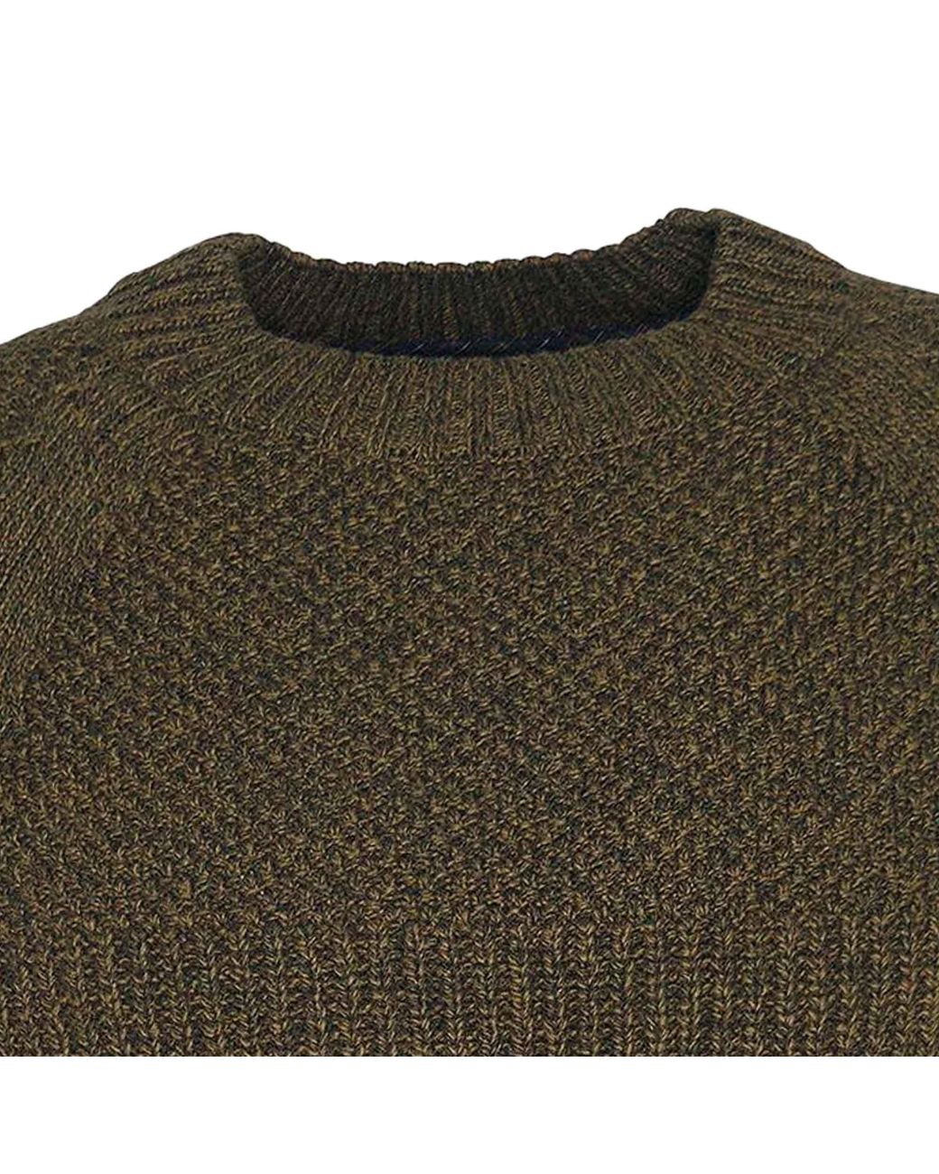 Barbour Gansey Oversized Crew Neck Jumper in Green for Men Lyst UK