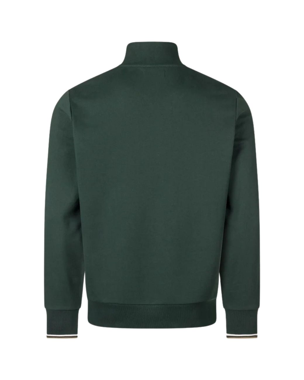 Fred Perry Green Half Zip Sweatshirt for men