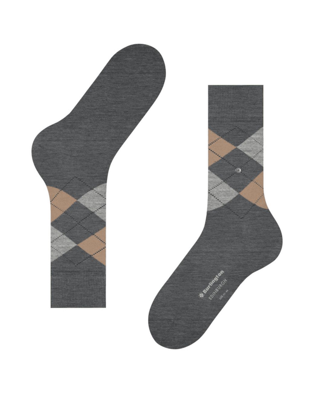 Burlington Gray Edinburgh Socks for men
