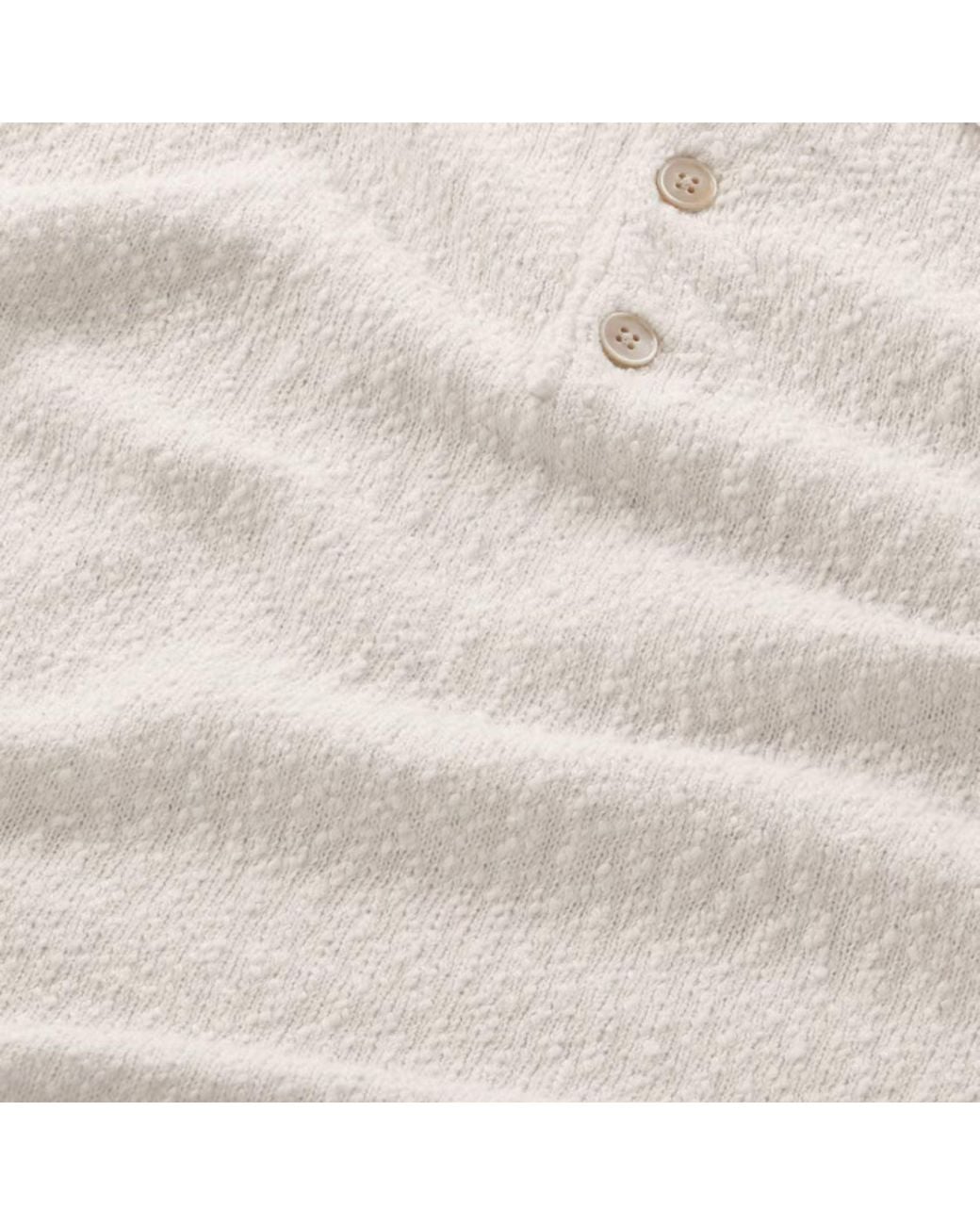 NN07 Natural Randy Boucle Yarn Polo for men