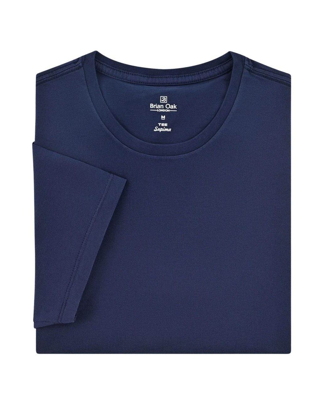 Stuarts London Blue Brian Oak Pure Supima Cotton T-Shirt for men