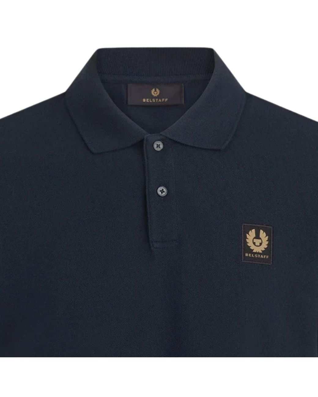 Belstaff Blue Short Sleeve Polo Shirt for men