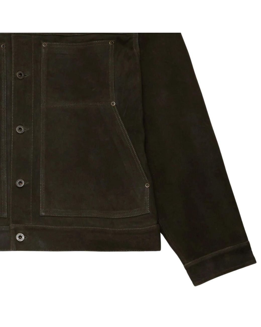 Filson Green Waxed Suede Short Cruiser for men