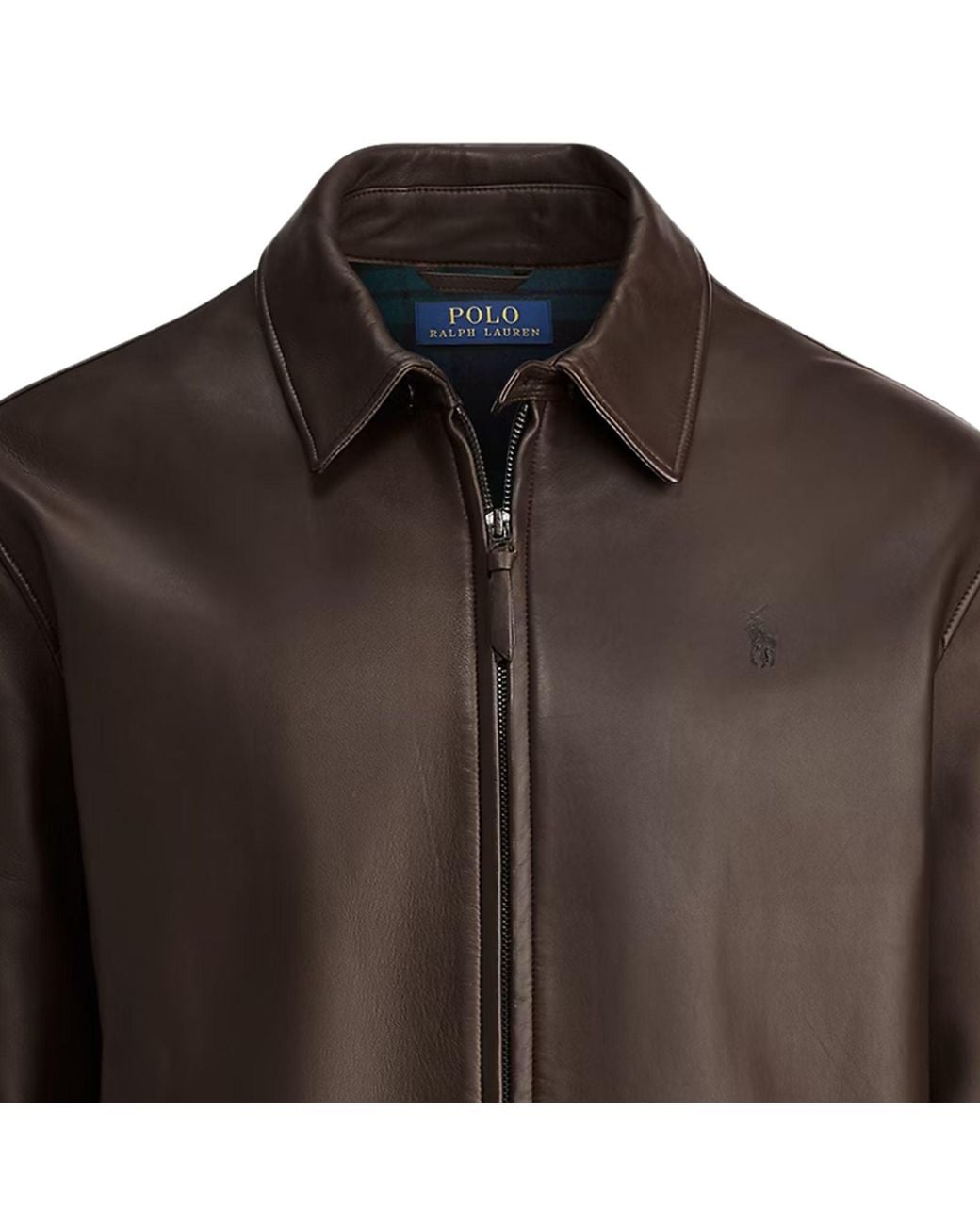 Polo Ralph Lauren Brown The Bayville Leather Jacket for men