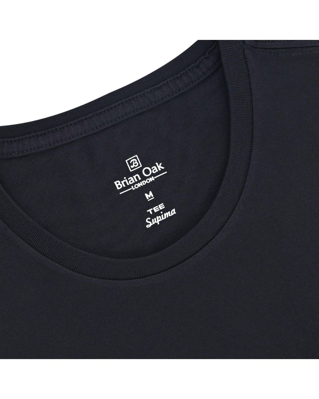 Stuarts London Blue Brian Oak Pure Supima Cotton T-Shirt for men