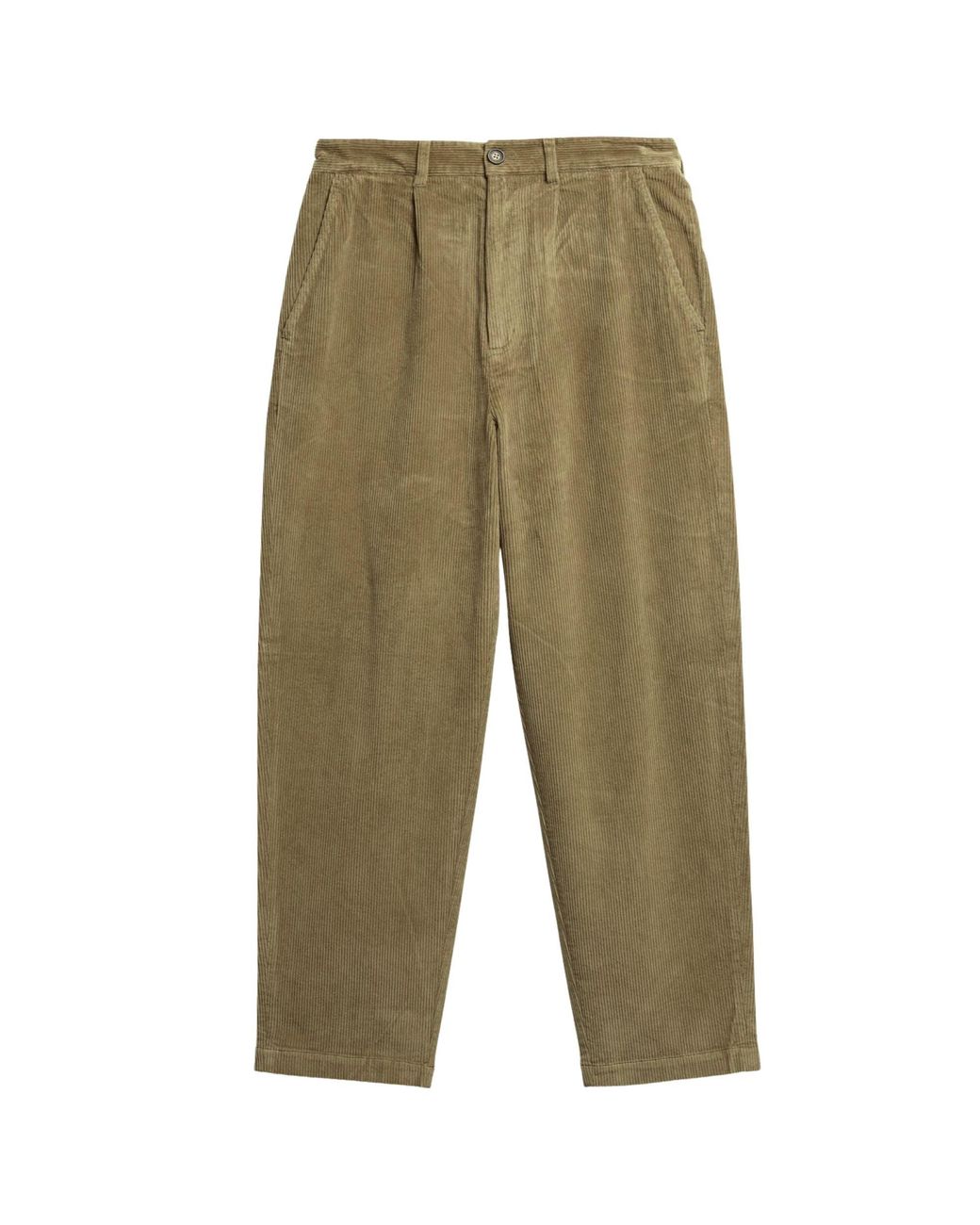 Barbour Green Stretch Cord Relaxed Fit Trouser for men
