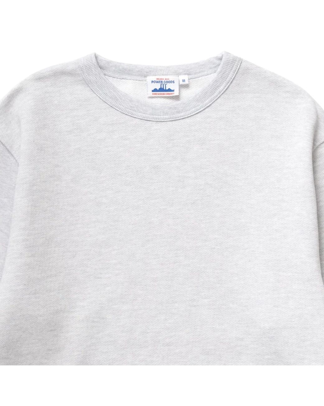 Power Goods White Loopback Crewneck for men