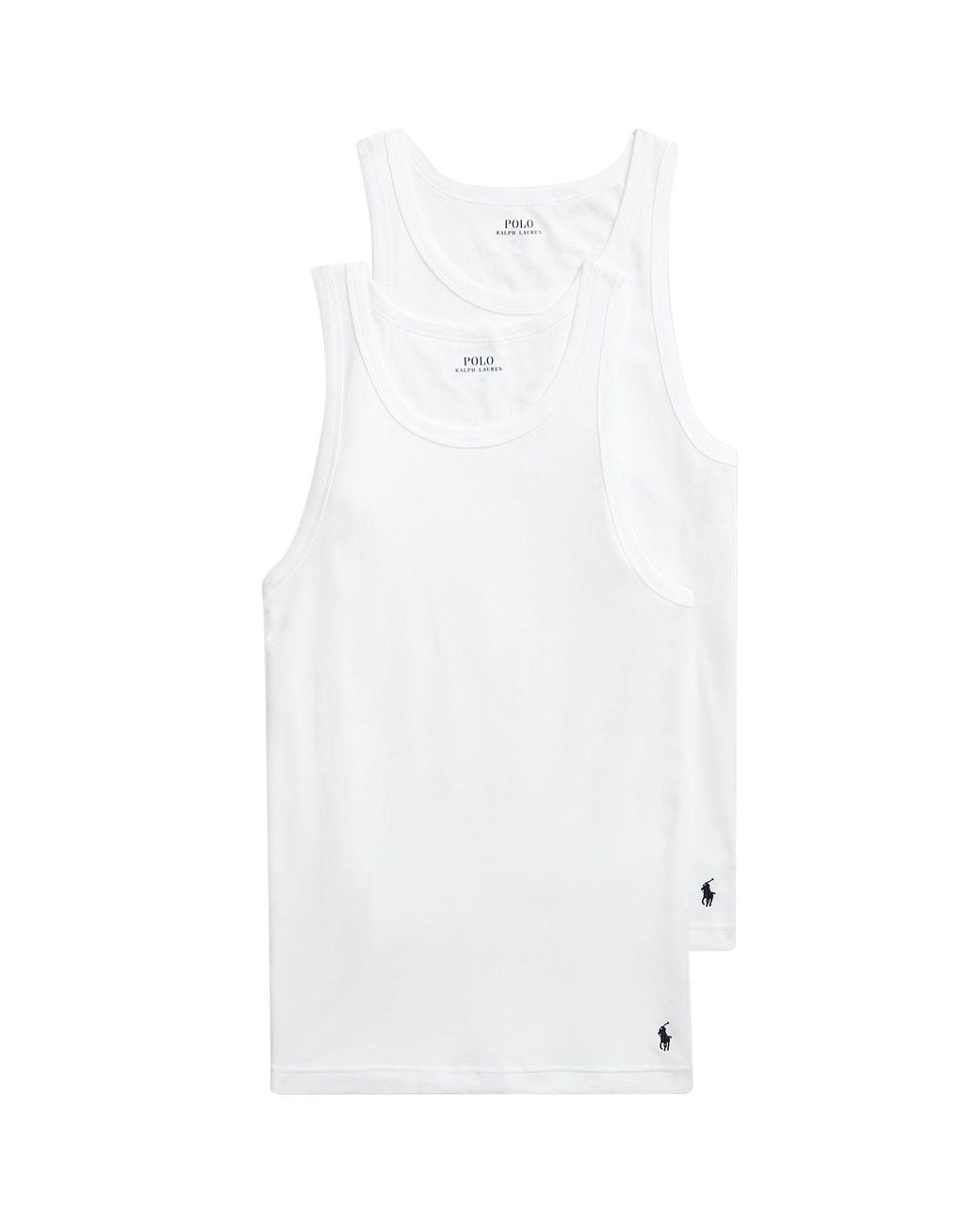 Polo Ralph Lauren White Classic Tank Undershirt 2-Pack for men