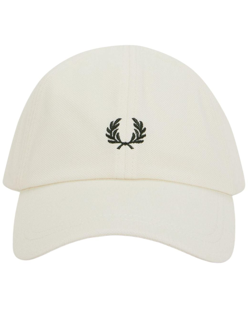 Fred Perry White Classic Piqué Cap for men