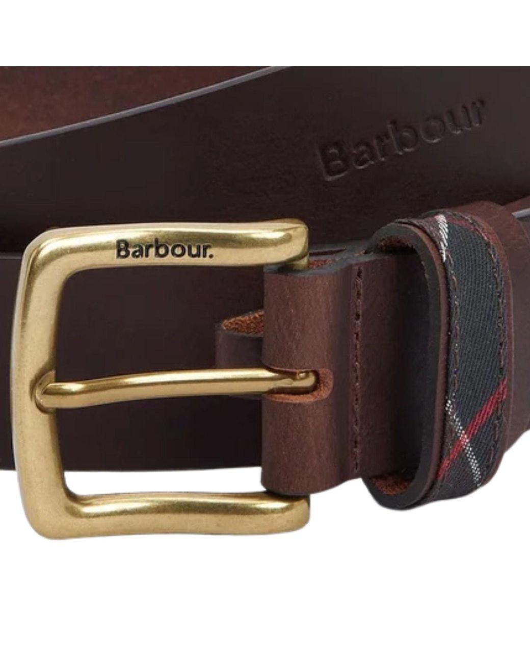 Barbour Brown Esk Leather Belt for men