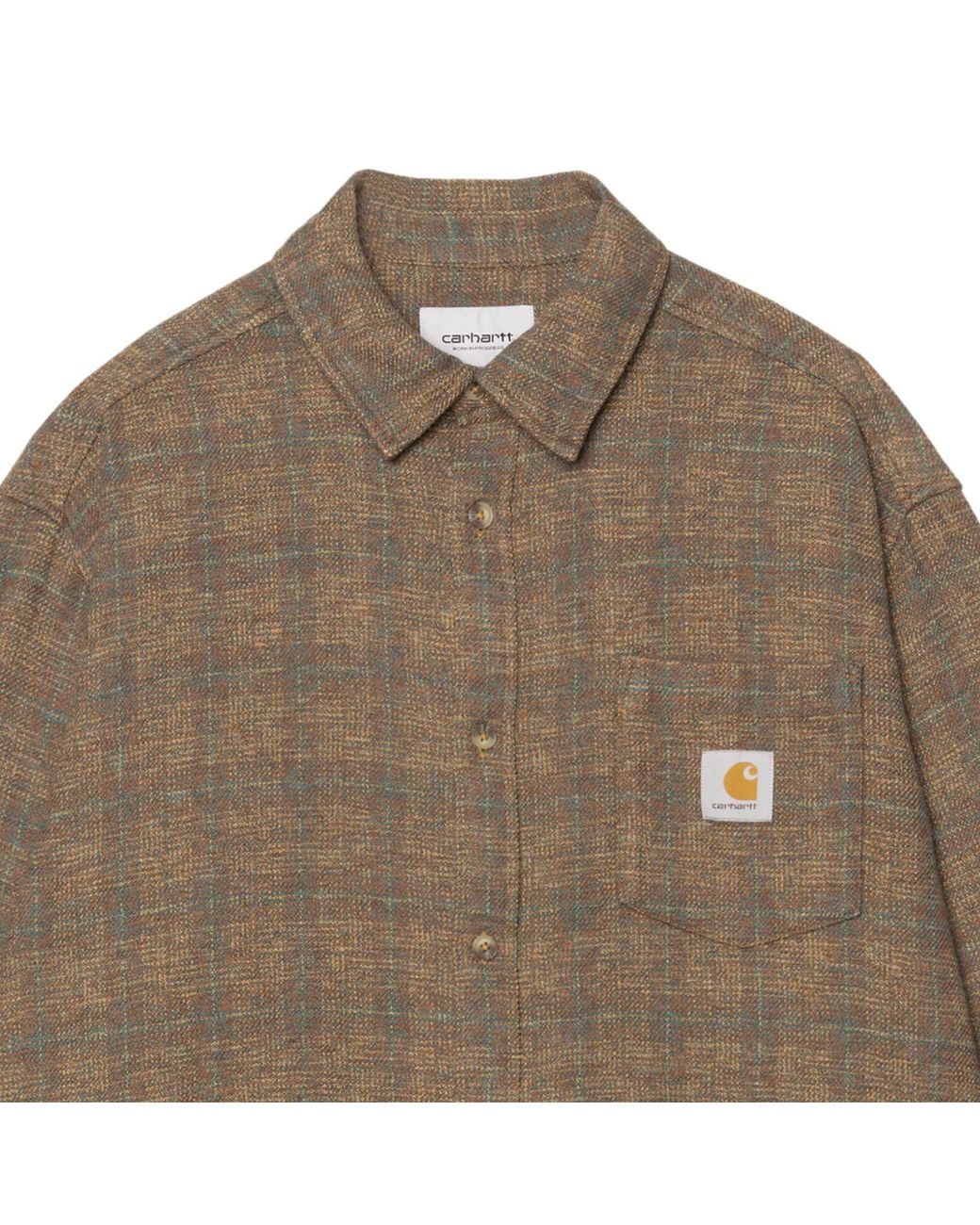 Carhartt Brown Long Sleeve Bagley Shirt for men