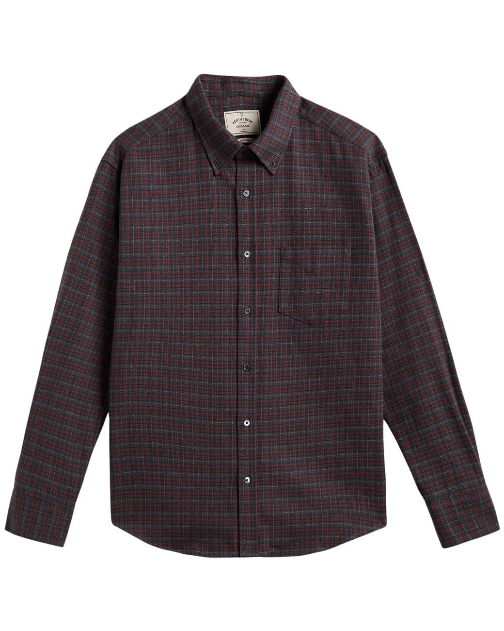 Portuguese Flannel Black Oversized Plura Shirt for men