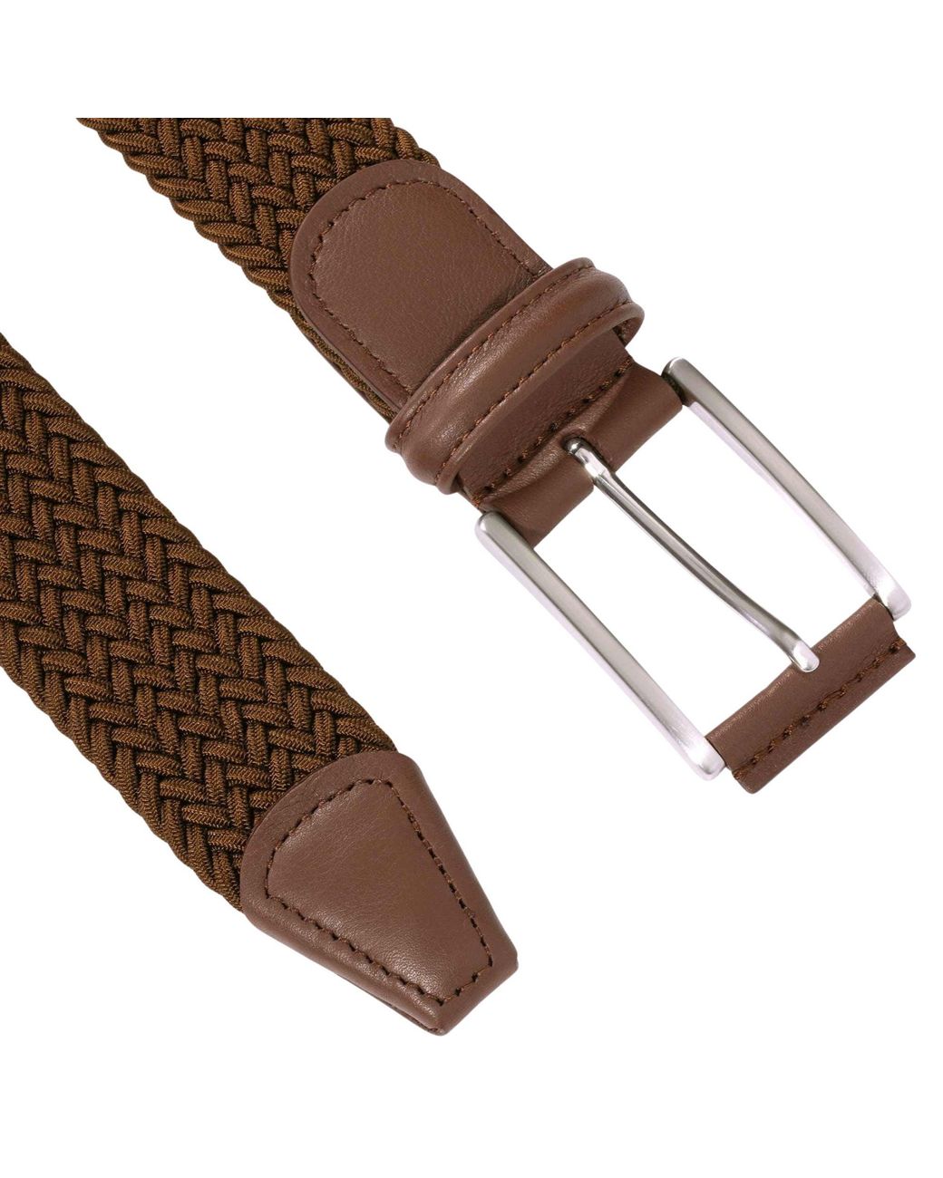 Andersons Brown Woven Belt for men